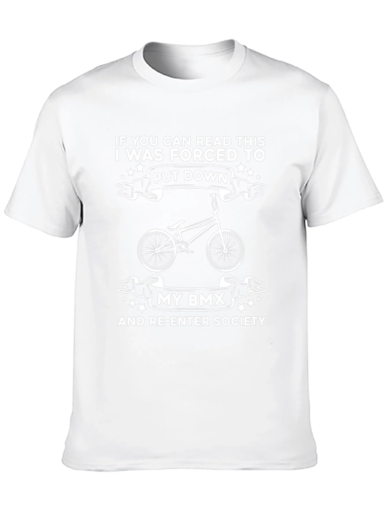 Funny BMX T-Shirt - If You Can Read This!