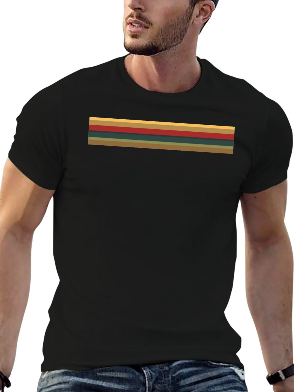Retro Stripe Tee - Time Traveler Style
