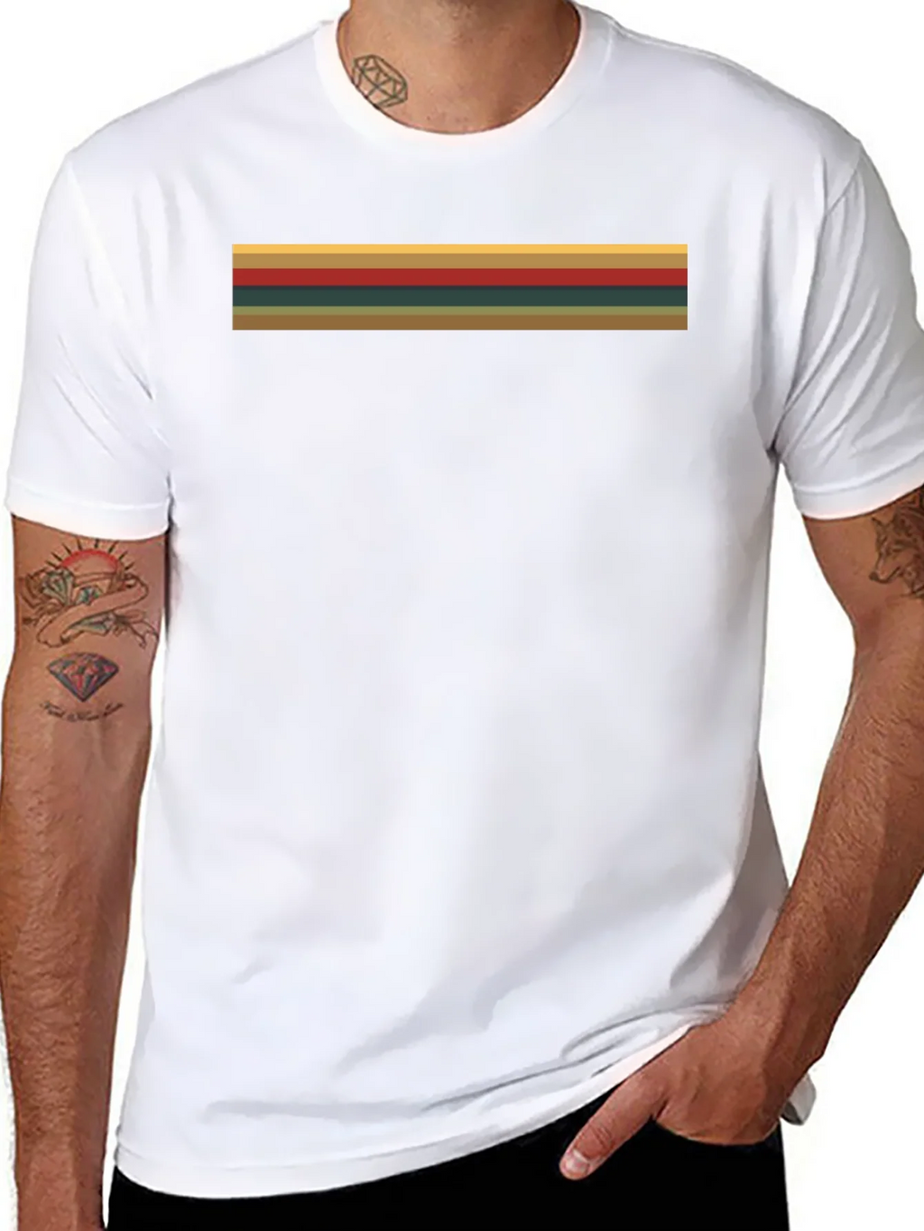Retro Stripe Tee - Time Traveler Style