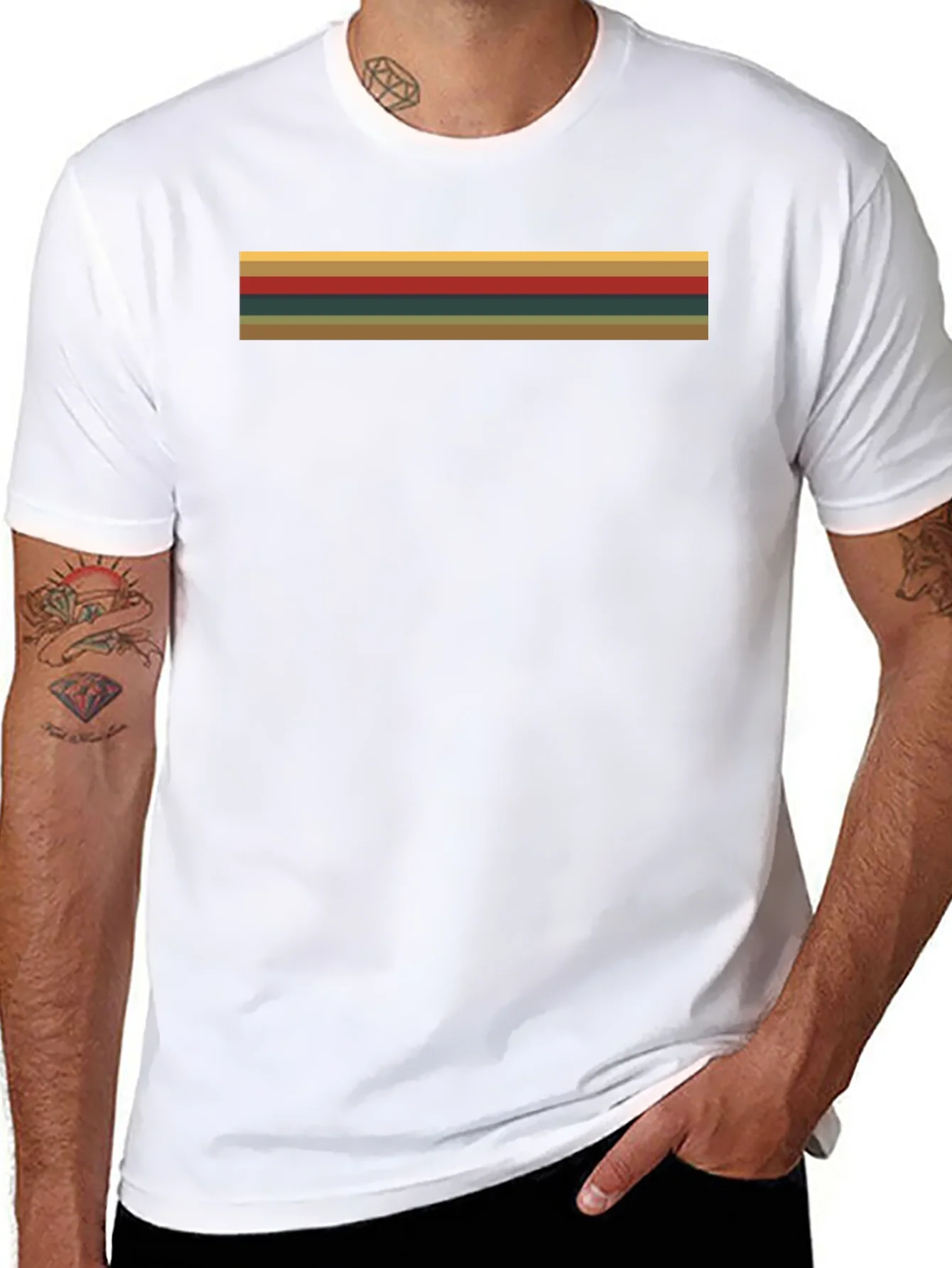 Retro Stripe Tee - Time Traveler Style