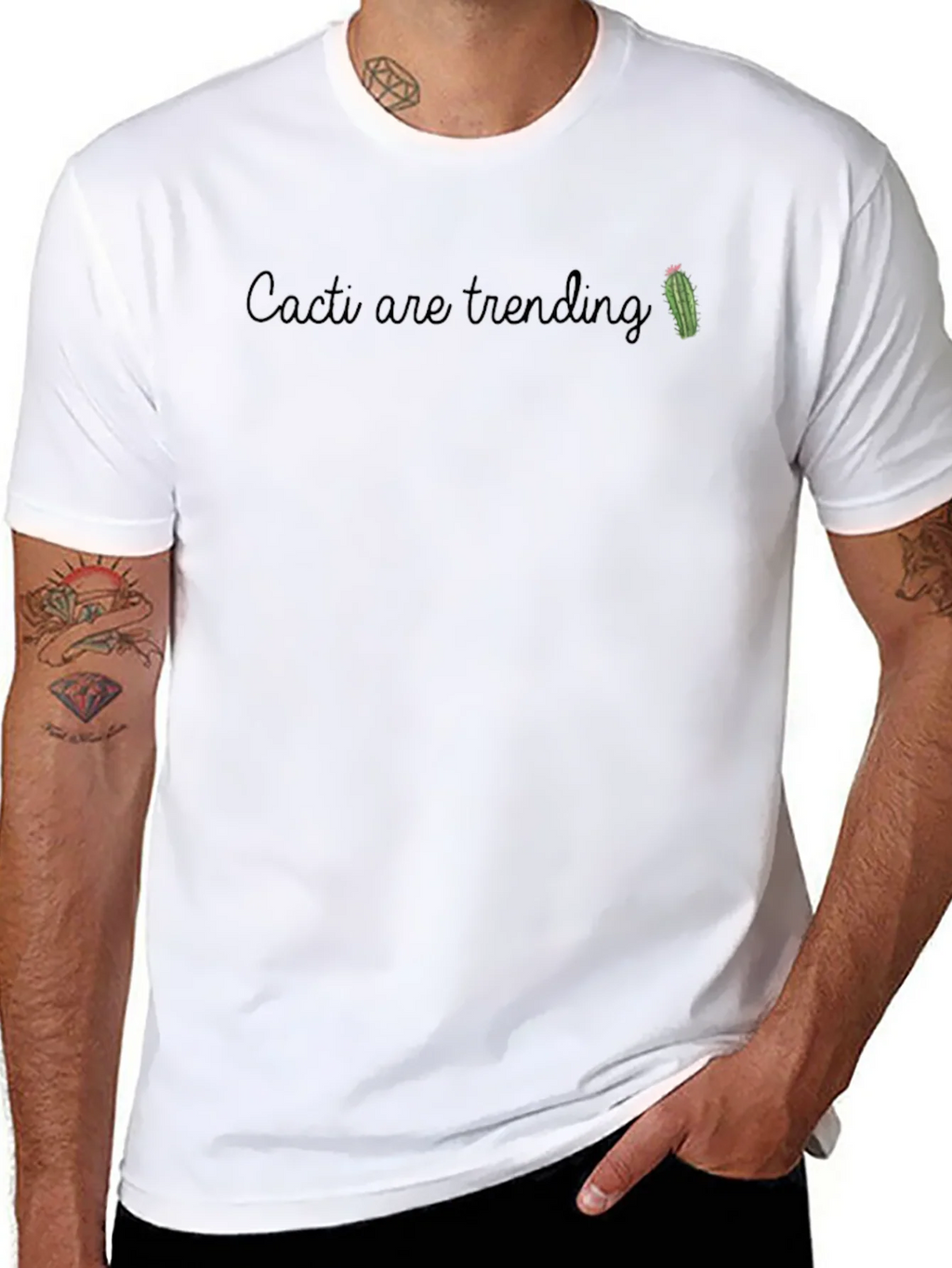 Cacti are Trending Tee - Trendy Graphic T-Shirt