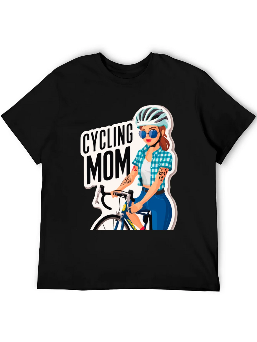 Cycling Mom Graphic Tee - Bike Lover T-Shirt