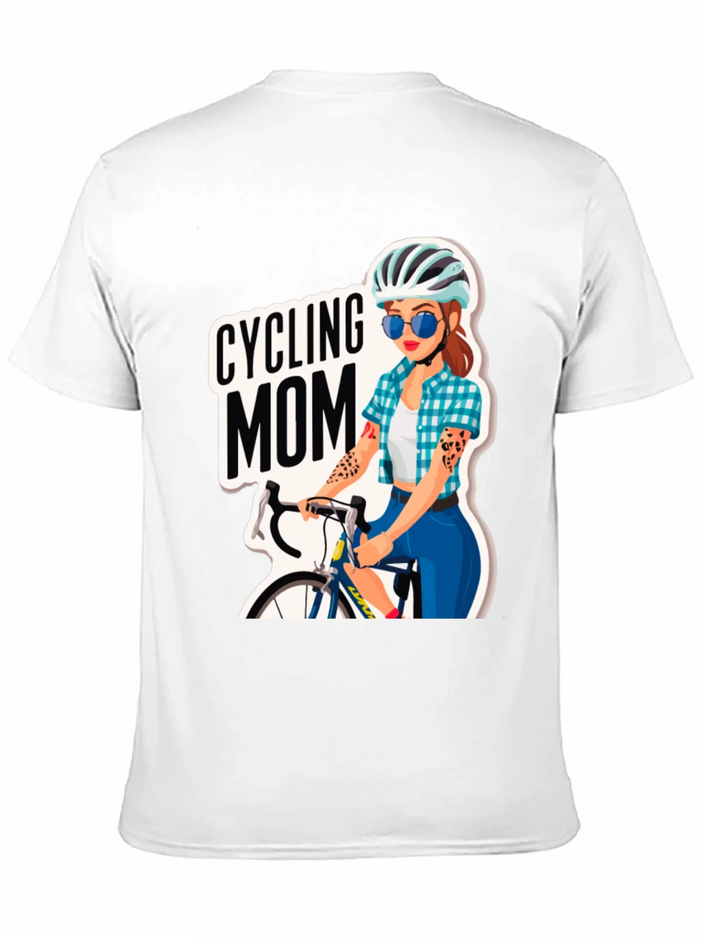 Cycling Mom Graphic Tee - Bike Lover T-Shirt