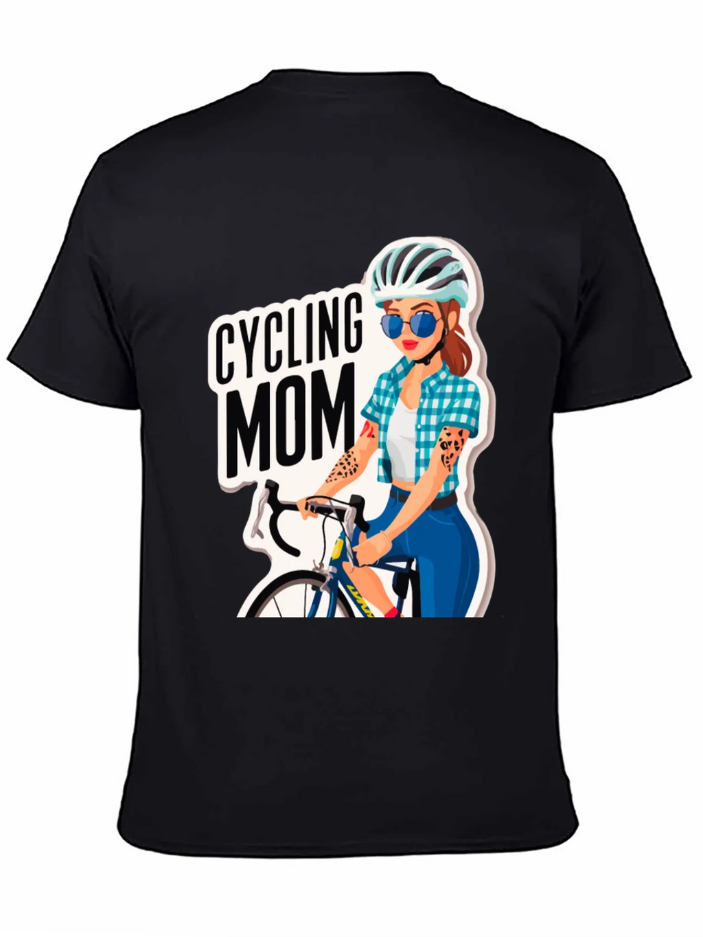 Cycling Mom Graphic Tee - Bike Lover T-Shirt