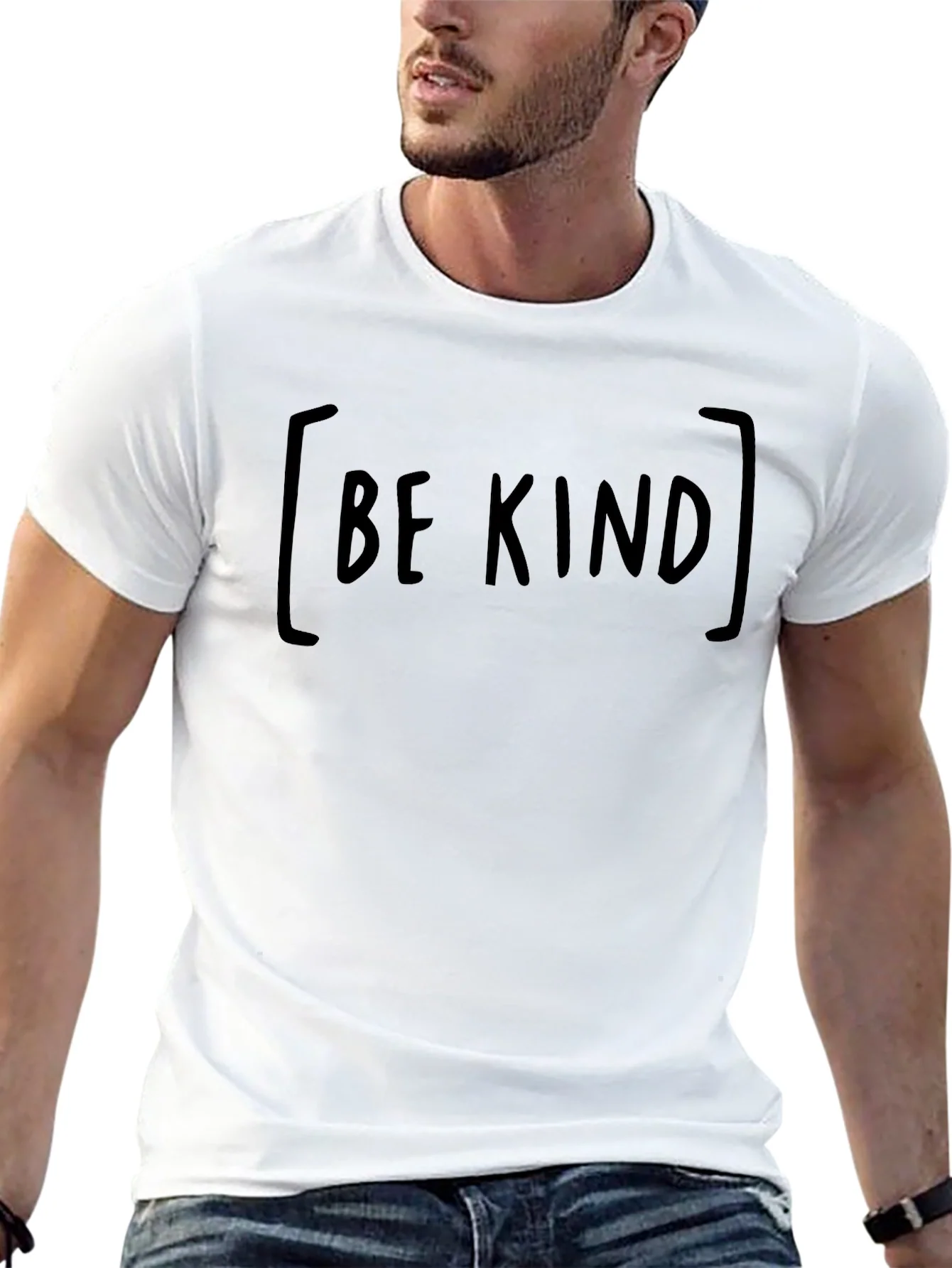 Be Kind Graphic Tee - Black Cotton T-Shirt