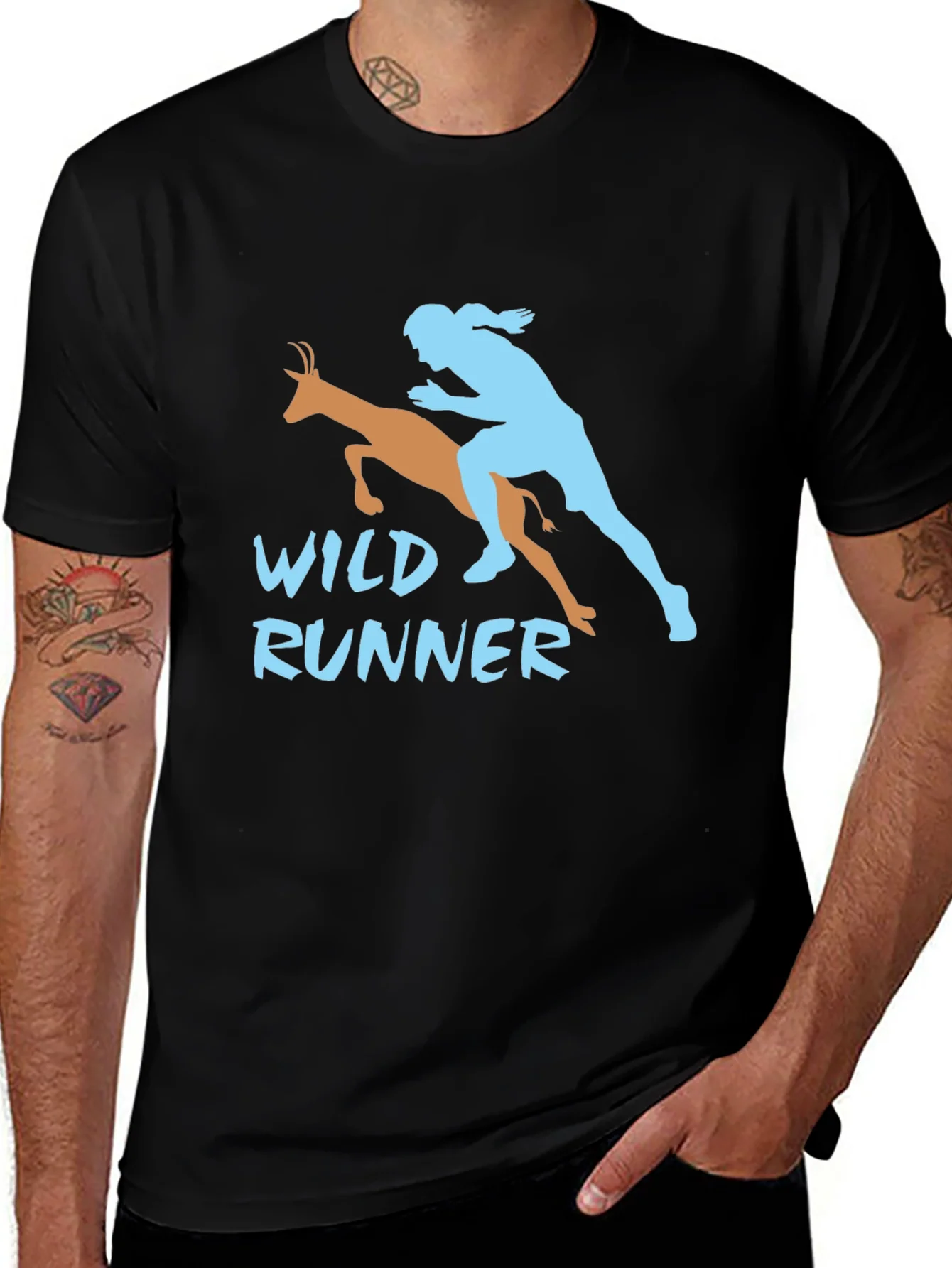 Wild Runner Graphic Tee - Black T-Shirt