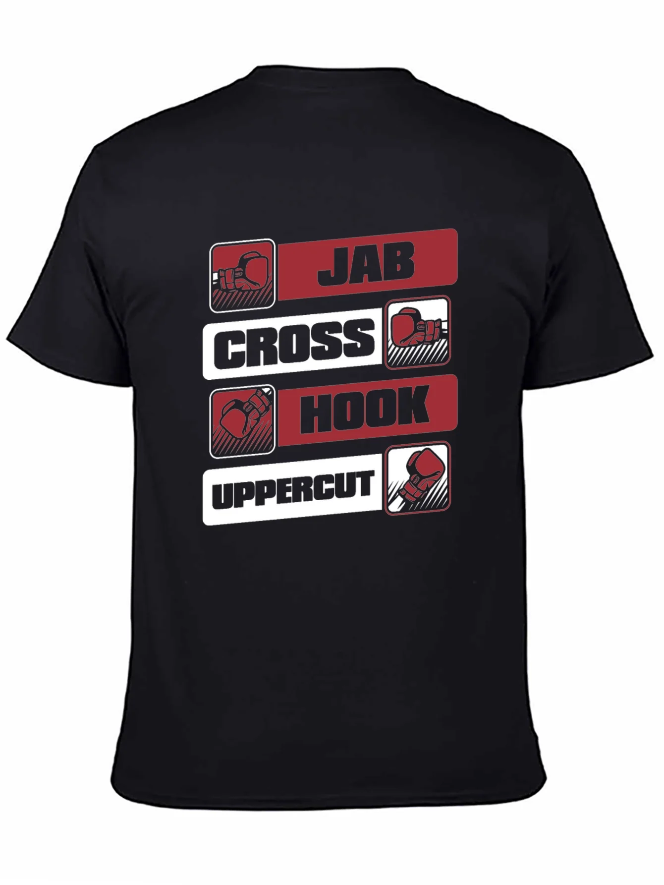 Boxing Punches Graphic Tee - Jab Cross Hook Uppercut Shirt