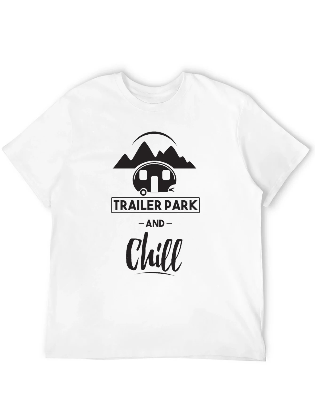 Trailer Park & Chill Graphic Tee - Black