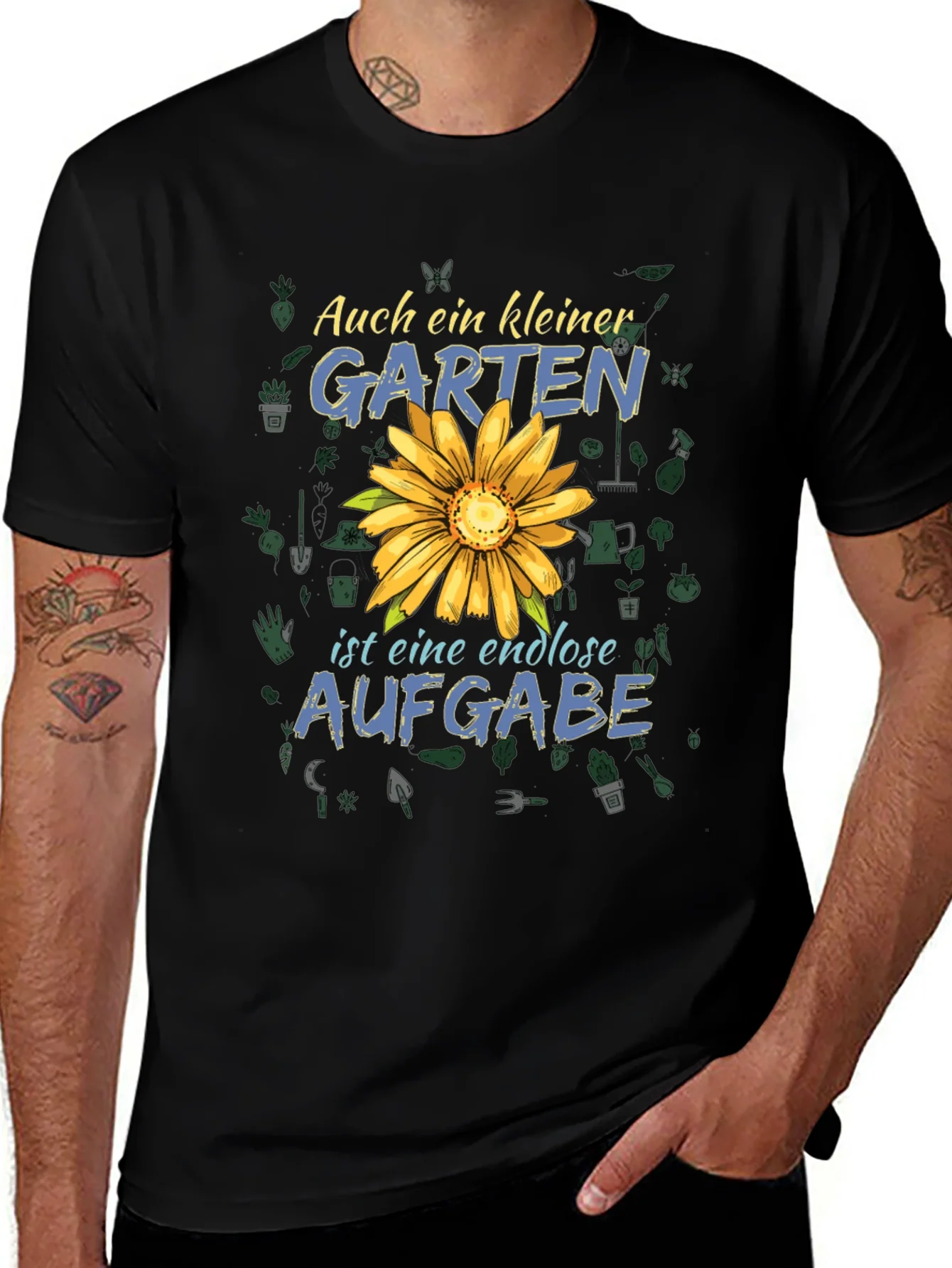 Gardening T-Shirt: Auch ein Kleiner Garten