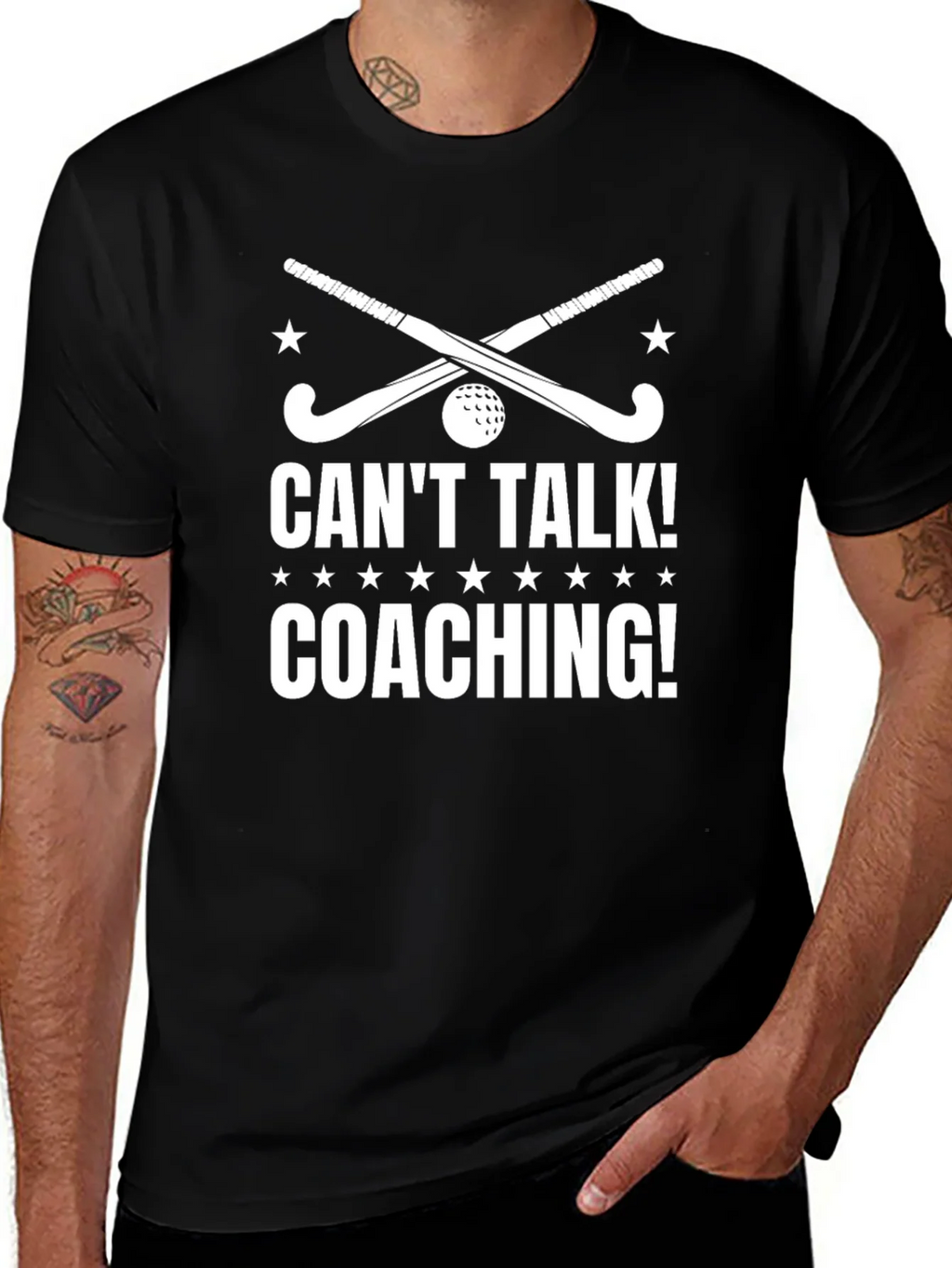Cant Talk Coaching! Field Hockey Graphic Tee