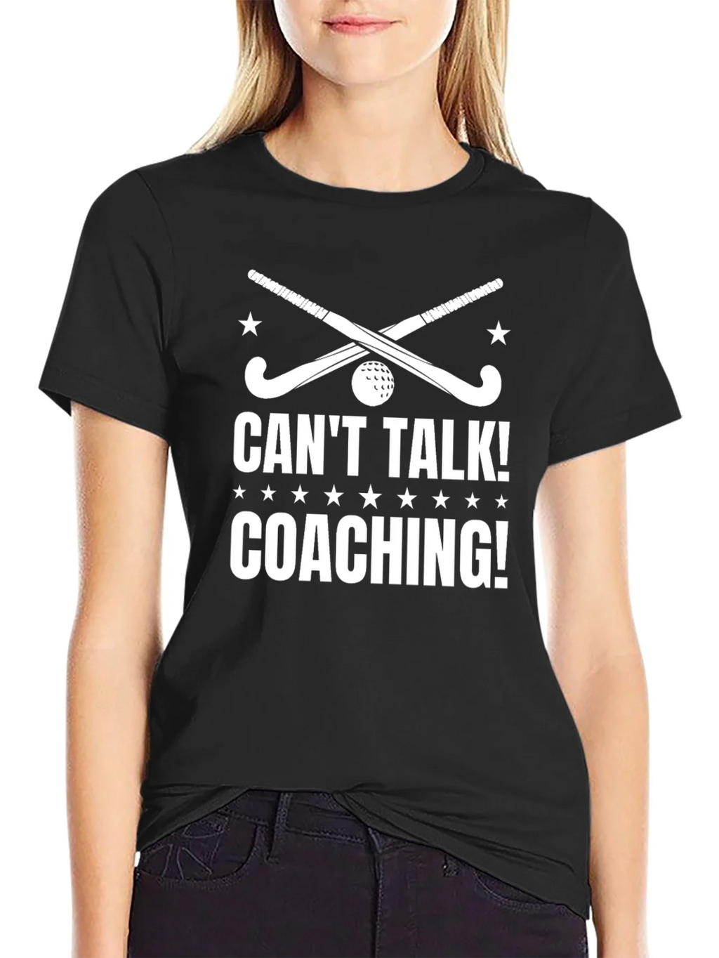 Cant Talk Coaching! Field Hockey Graphic Tee