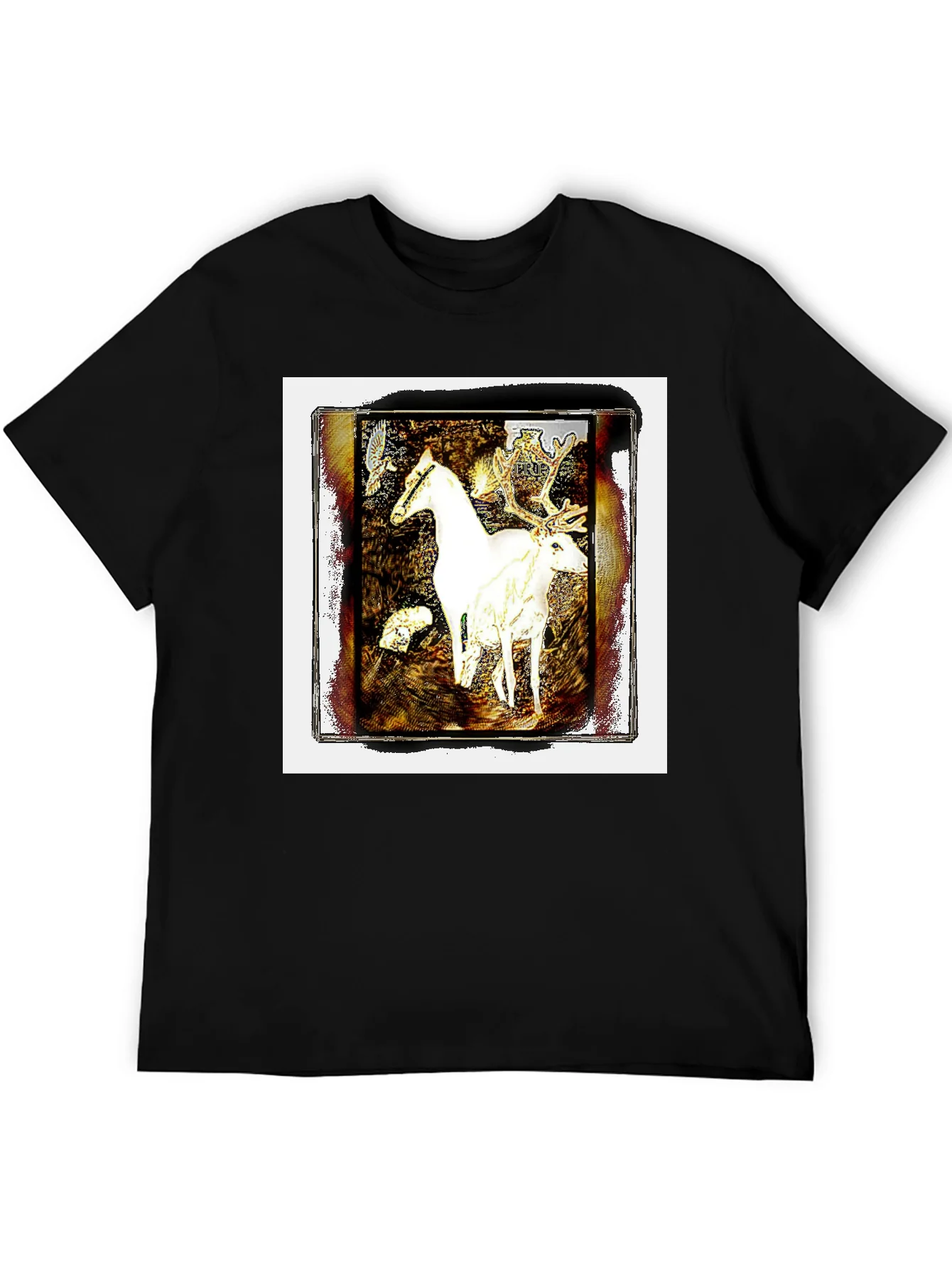 Fantasy Horse & Deer Graphic Tee - Unisex