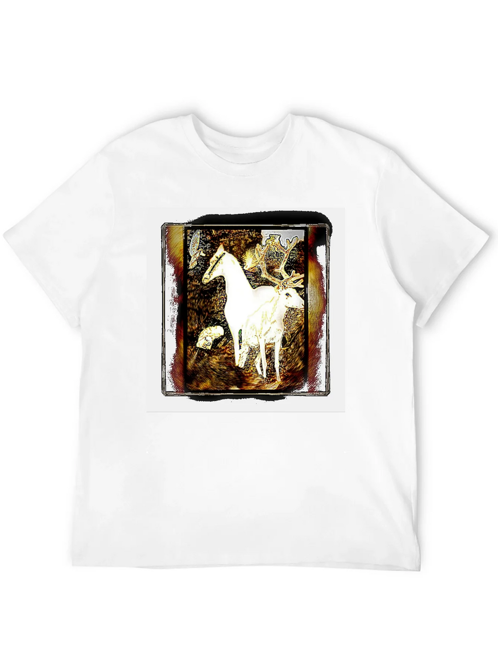 Fantasy Horse & Deer Graphic Tee - Unisex