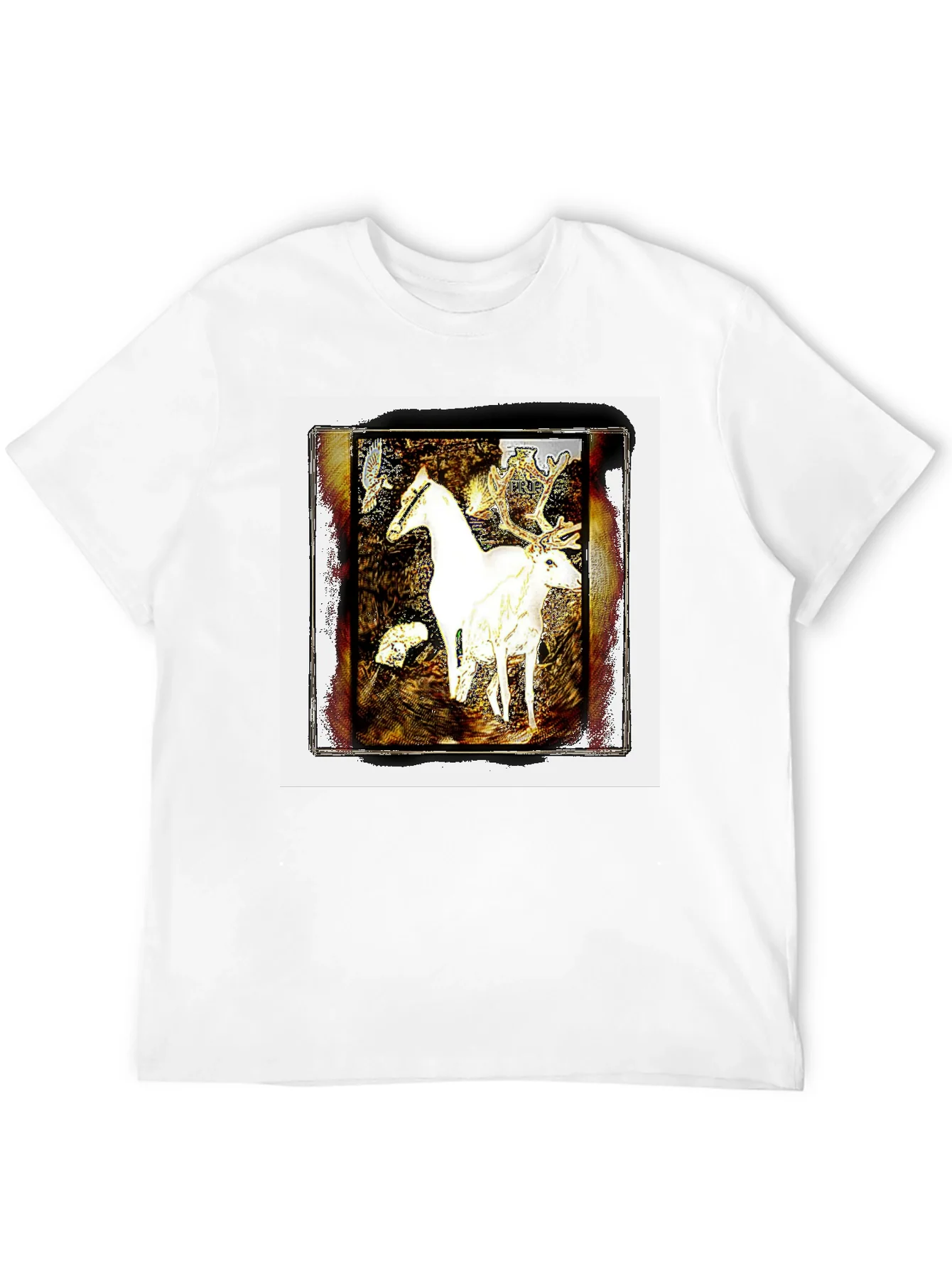 Fantasy Horse & Deer Graphic Tee - Unisex
