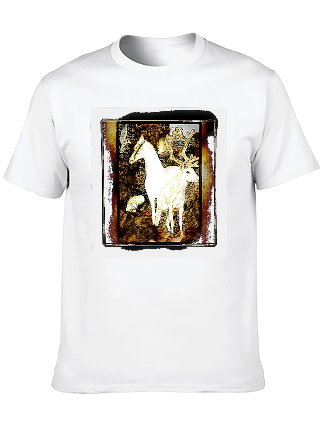 Fantasy Horse & Deer Graphic Tee - Unisex