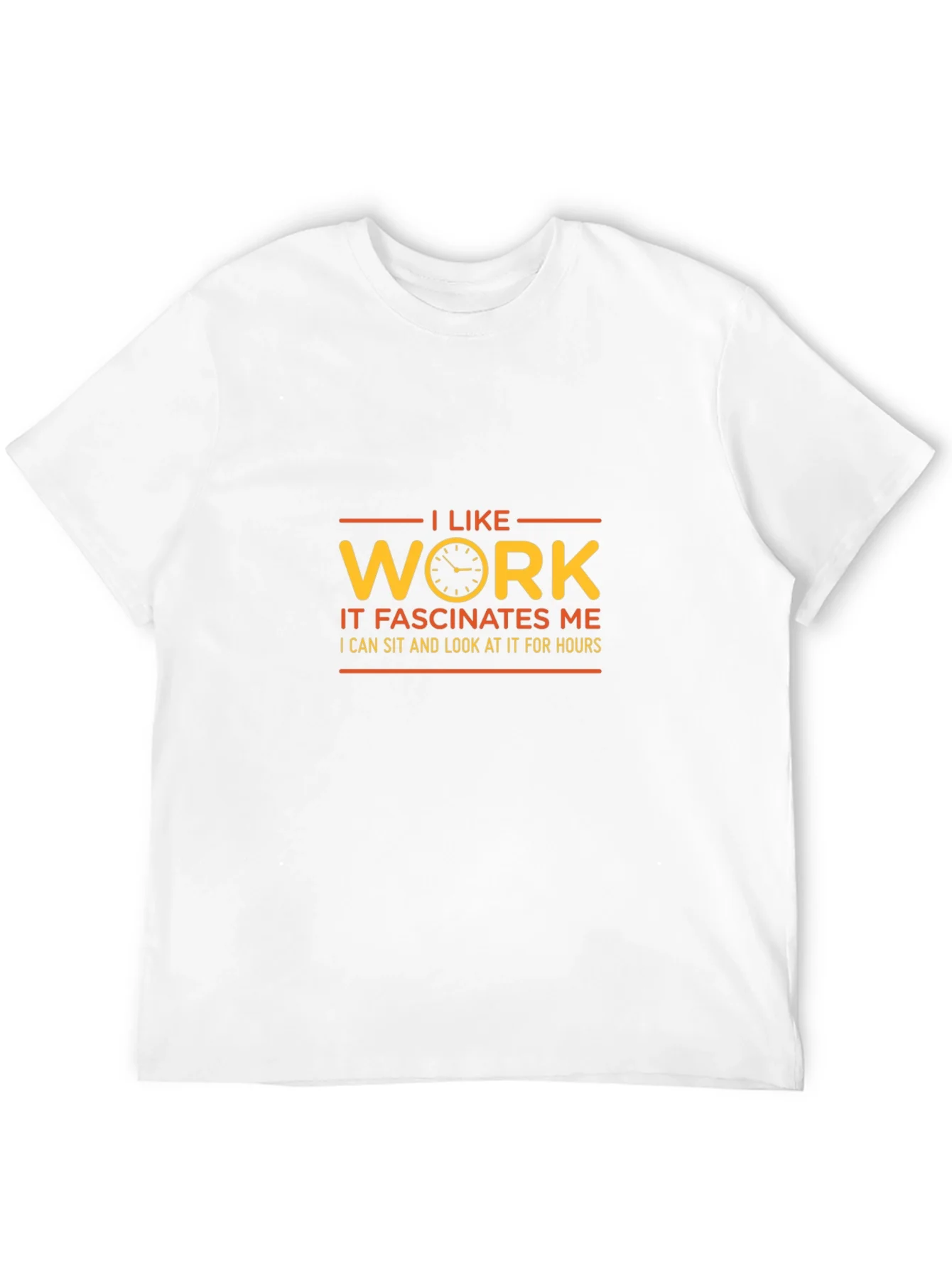 I Like Work Mens Black T-Shirt - Funny Sarcastic Tee