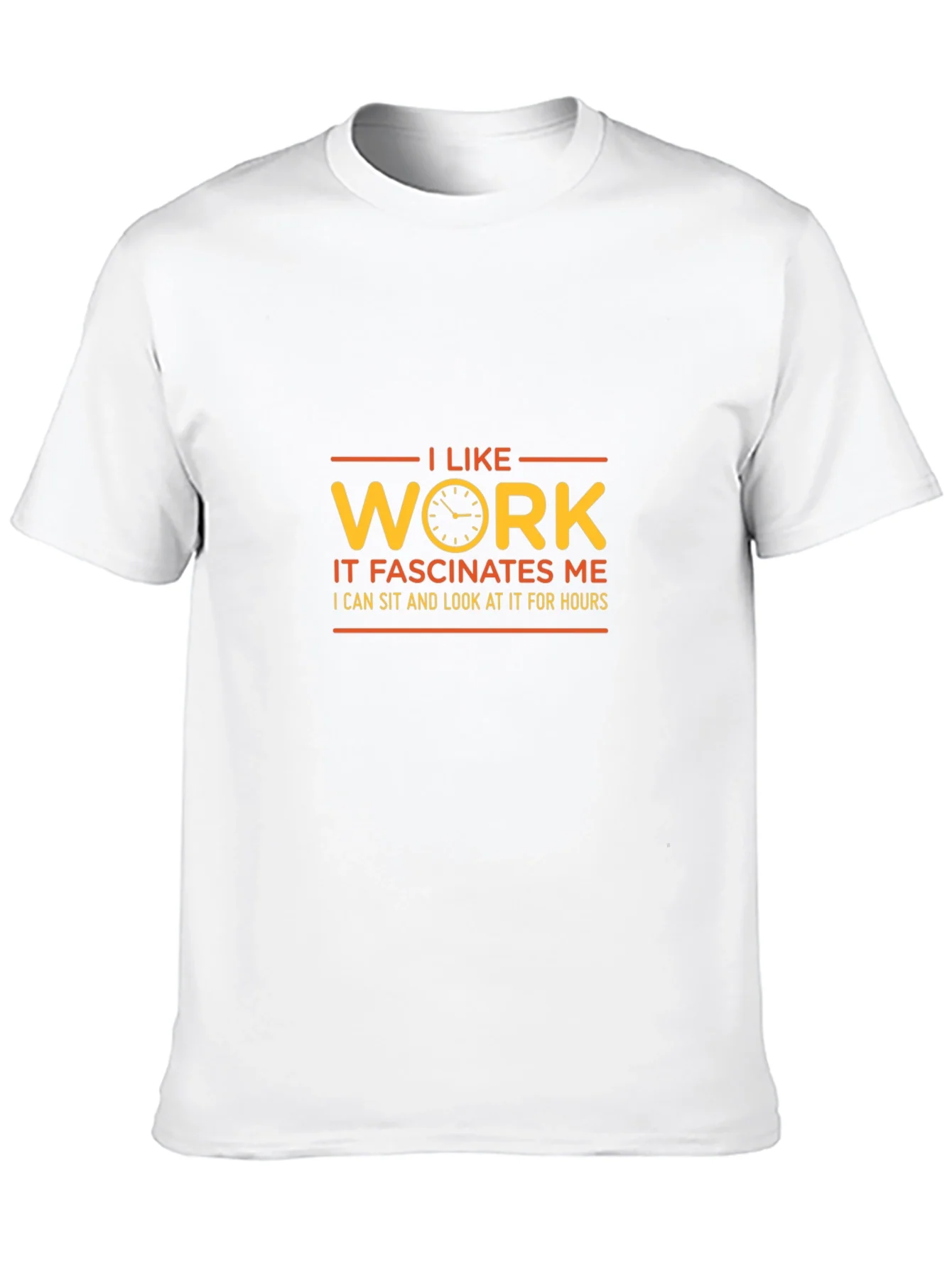 I Like Work Mens Black T-Shirt - Funny Sarcastic Tee