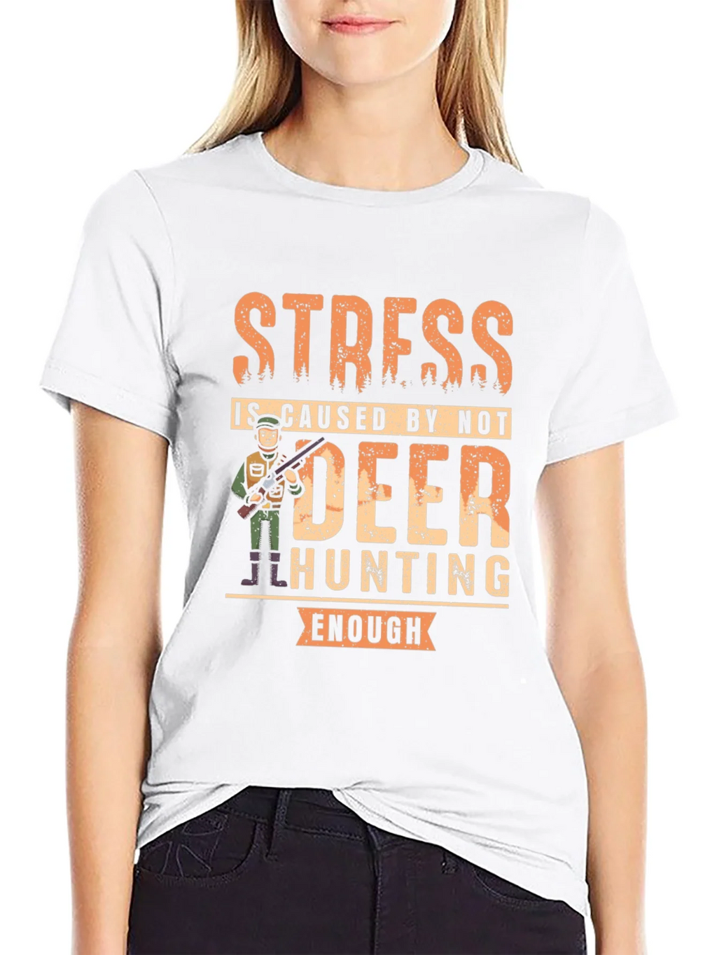 Funny Deer Hunting T-Shirt - Stress Relief
