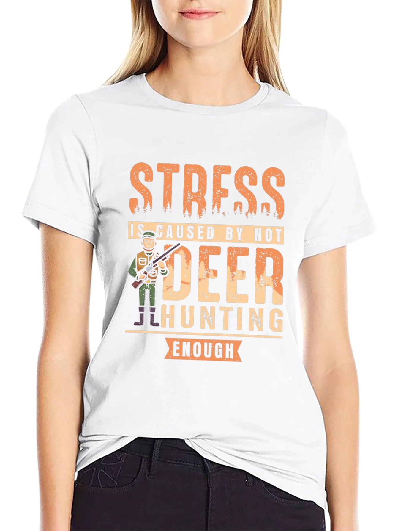 Funny Deer Hunting T-Shirt - Stress Relief