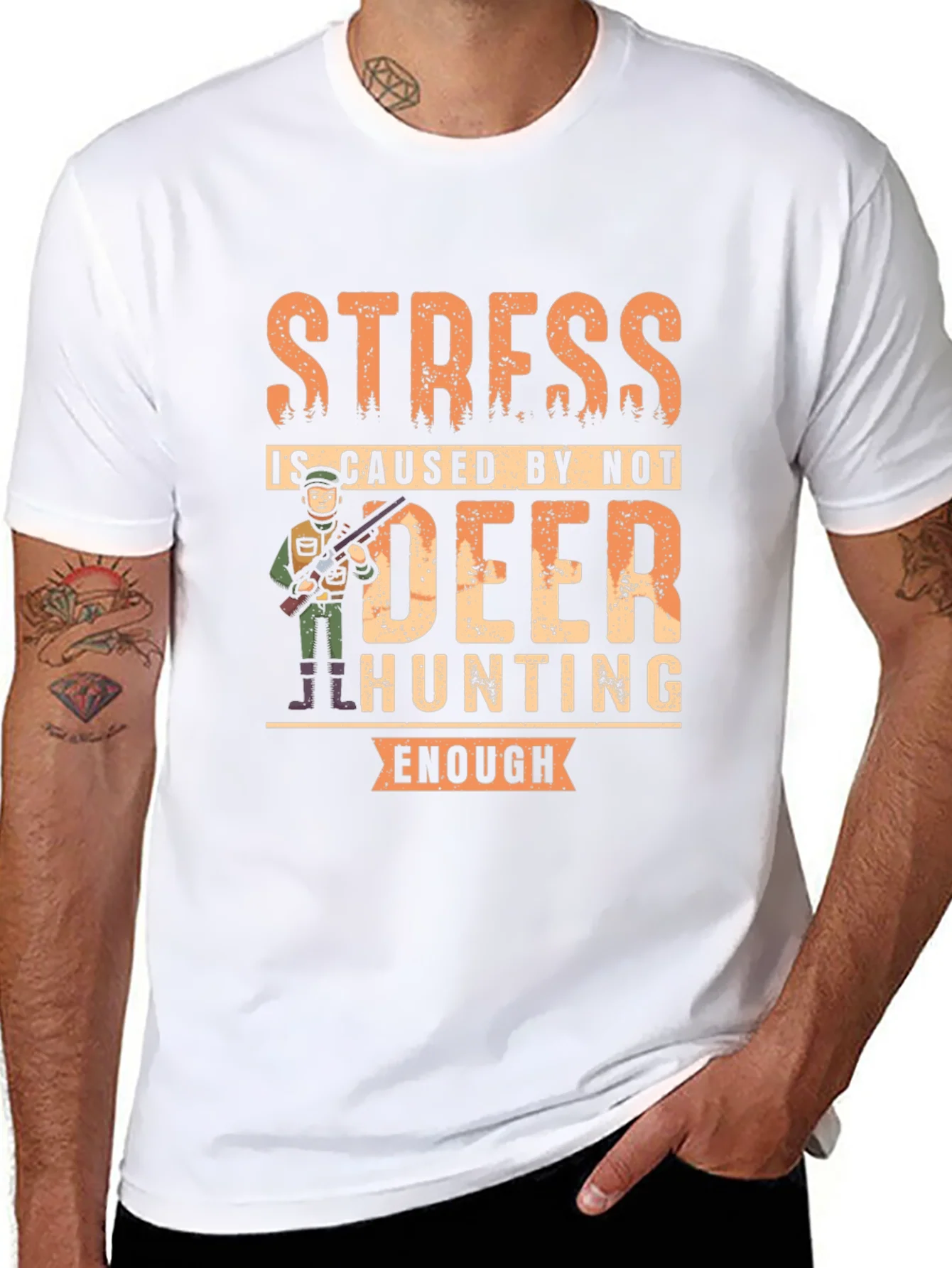Funny Deer Hunting T-Shirt - Stress Relief