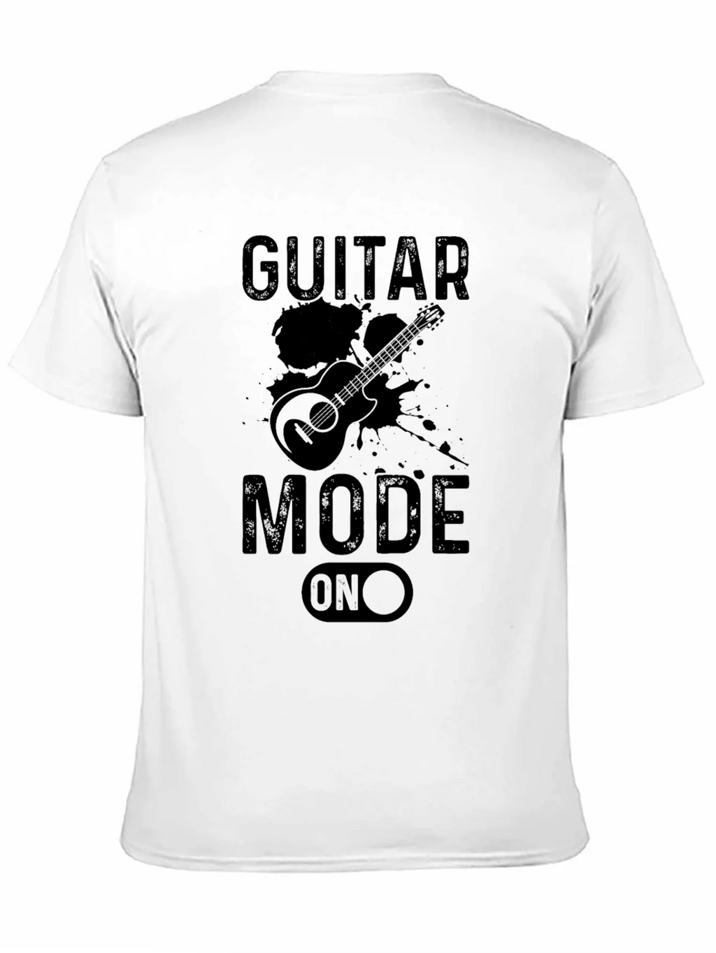 Guitar Mode On Black Graphic Tee