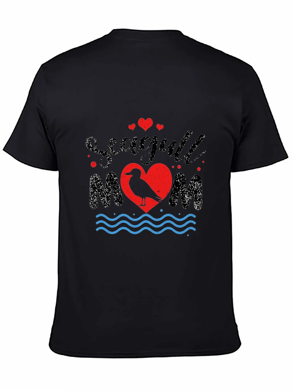 Seagull Mom Graphic Print T-Shirt