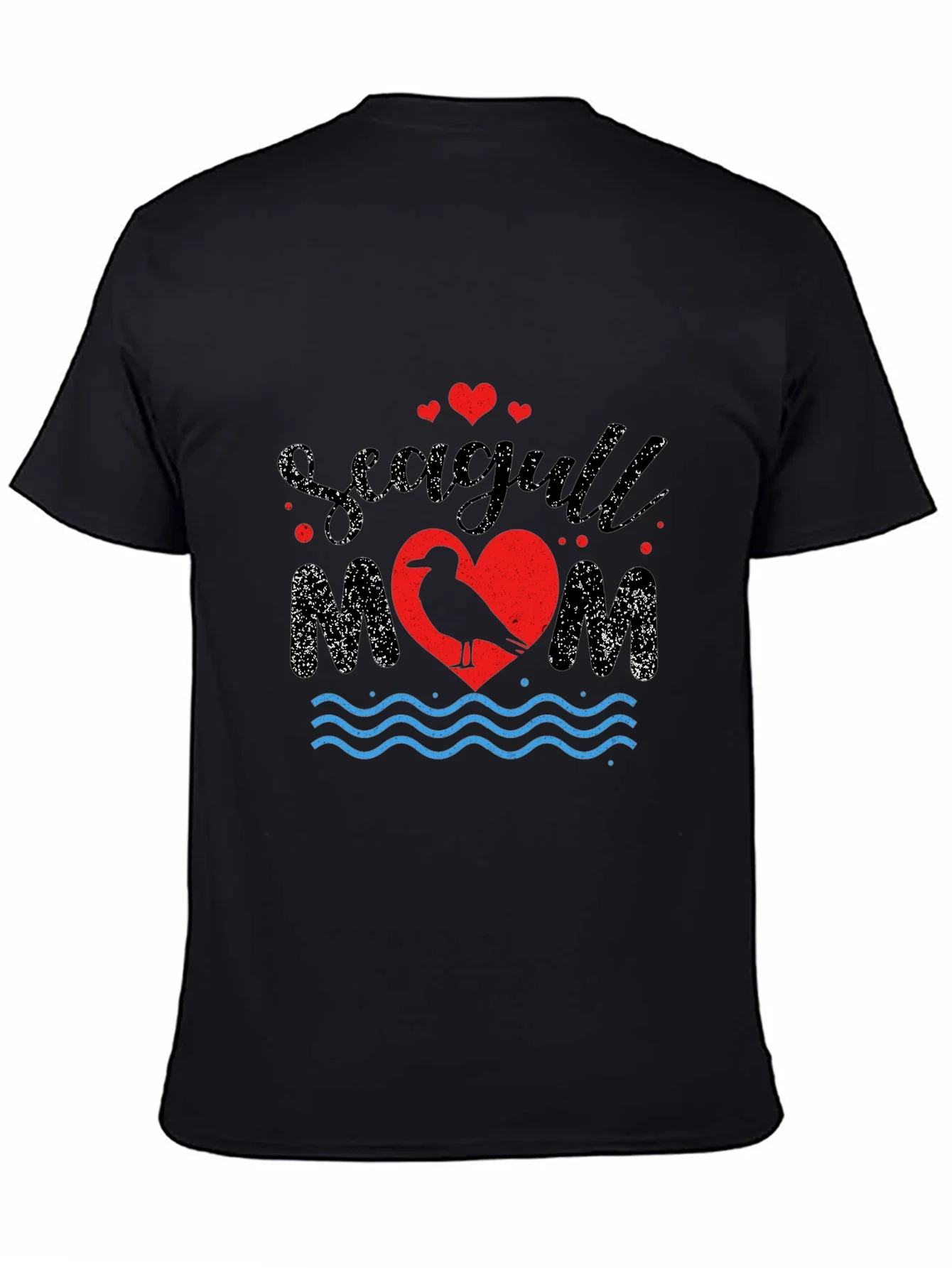 Seagull Mom Graphic Print T-Shirt