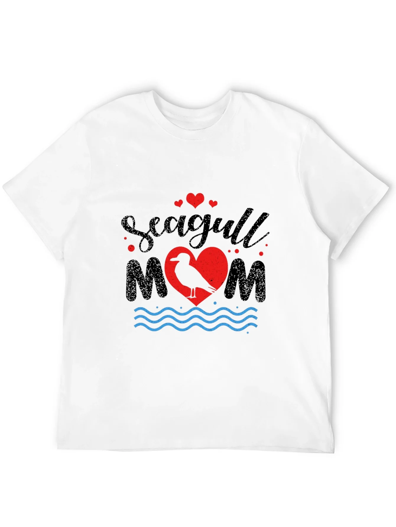 Seagull Mom Graphic Print T-Shirt