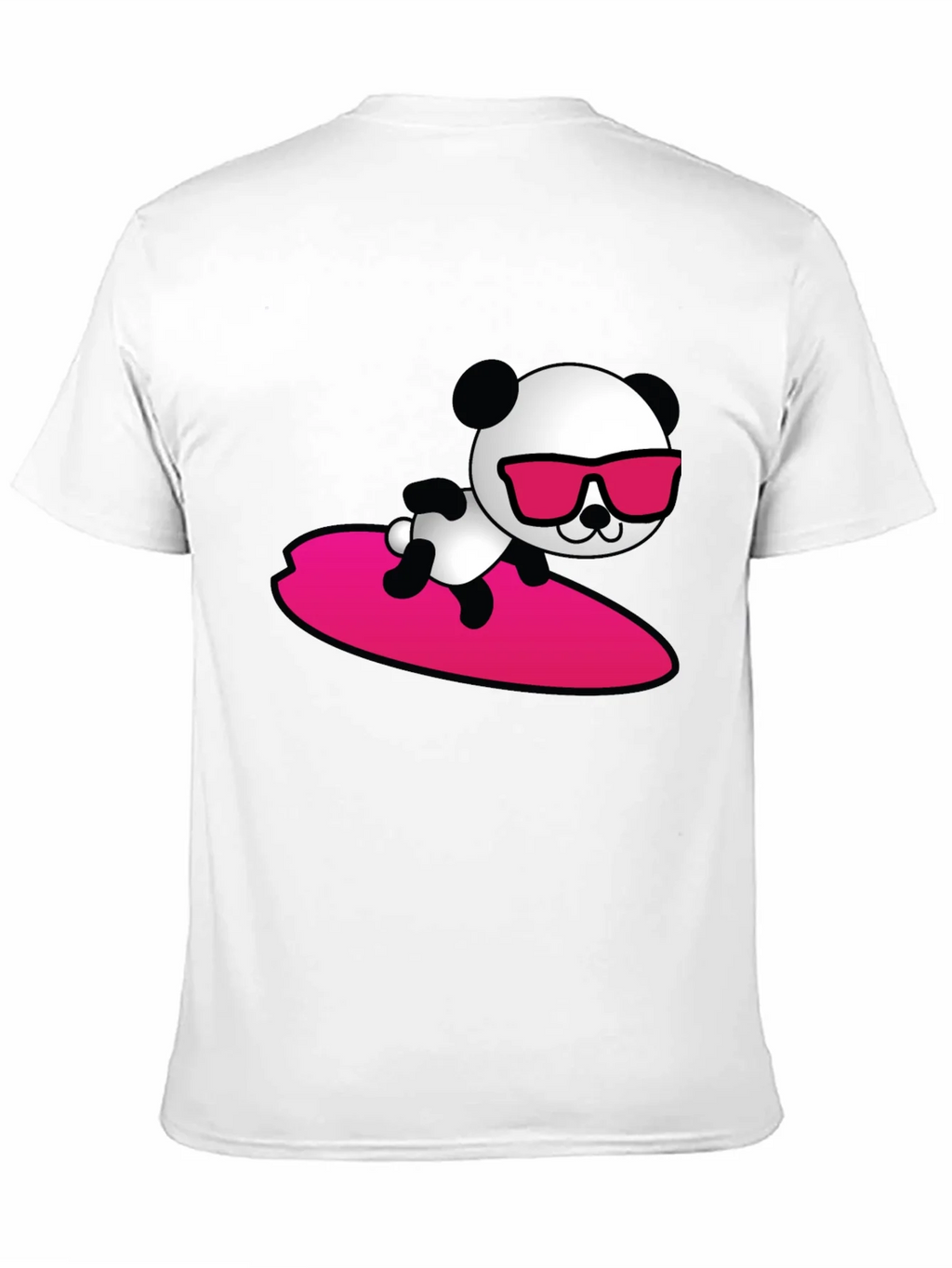 Cool Panda Surfing T-Shirt - Black