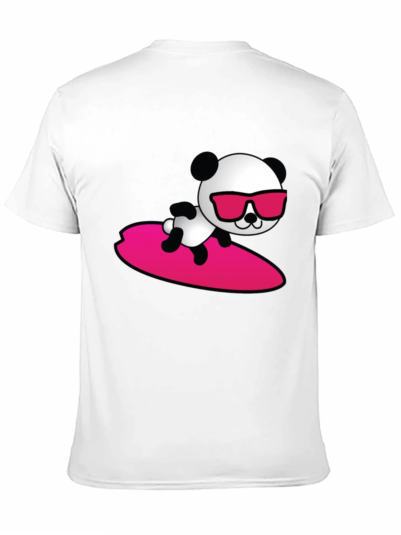 Cool Panda Surfing T-Shirt - Black