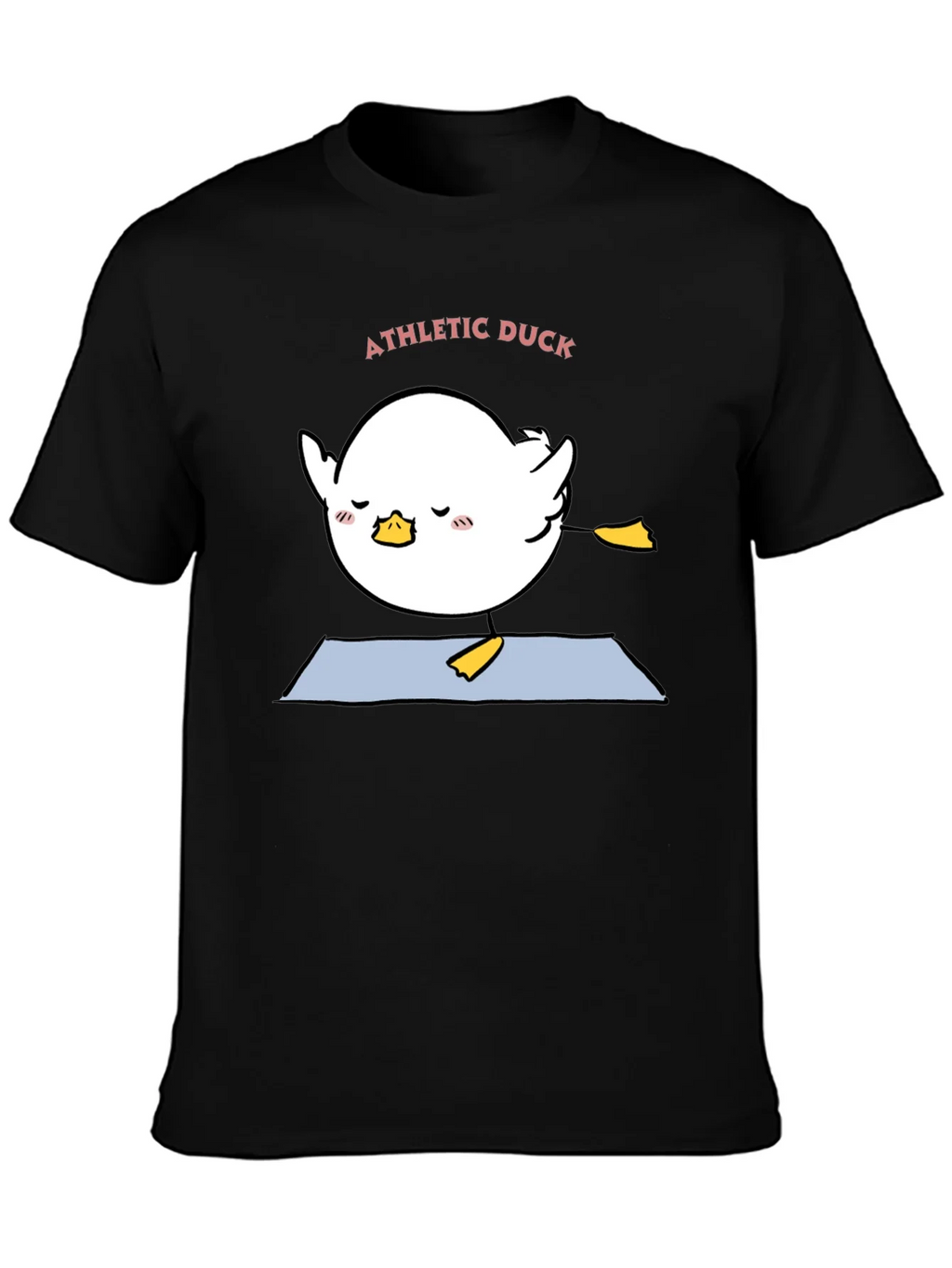 Athletic Duck Yoga T-Shirt - Black