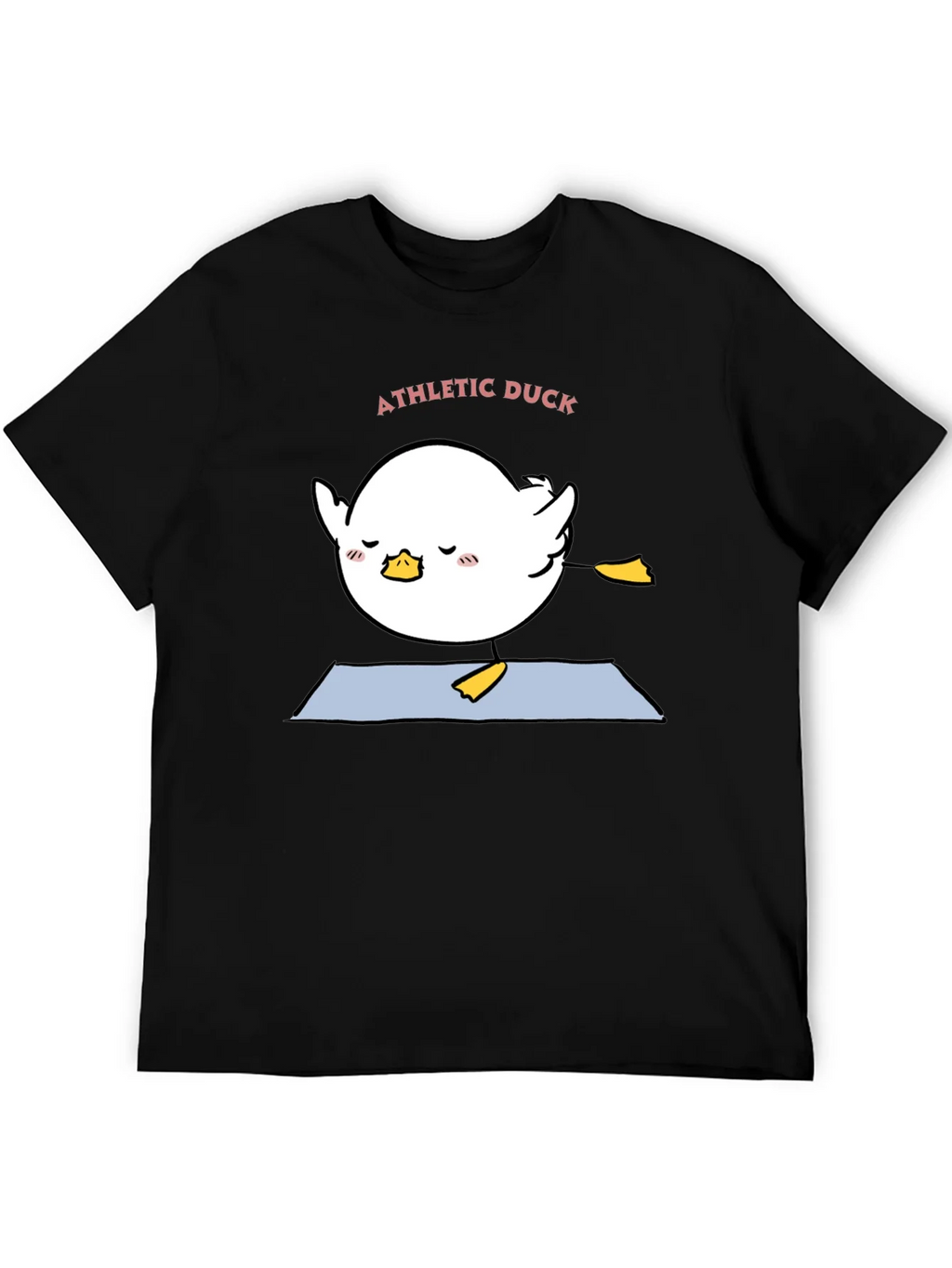 Athletic Duck Yoga T-Shirt - Black