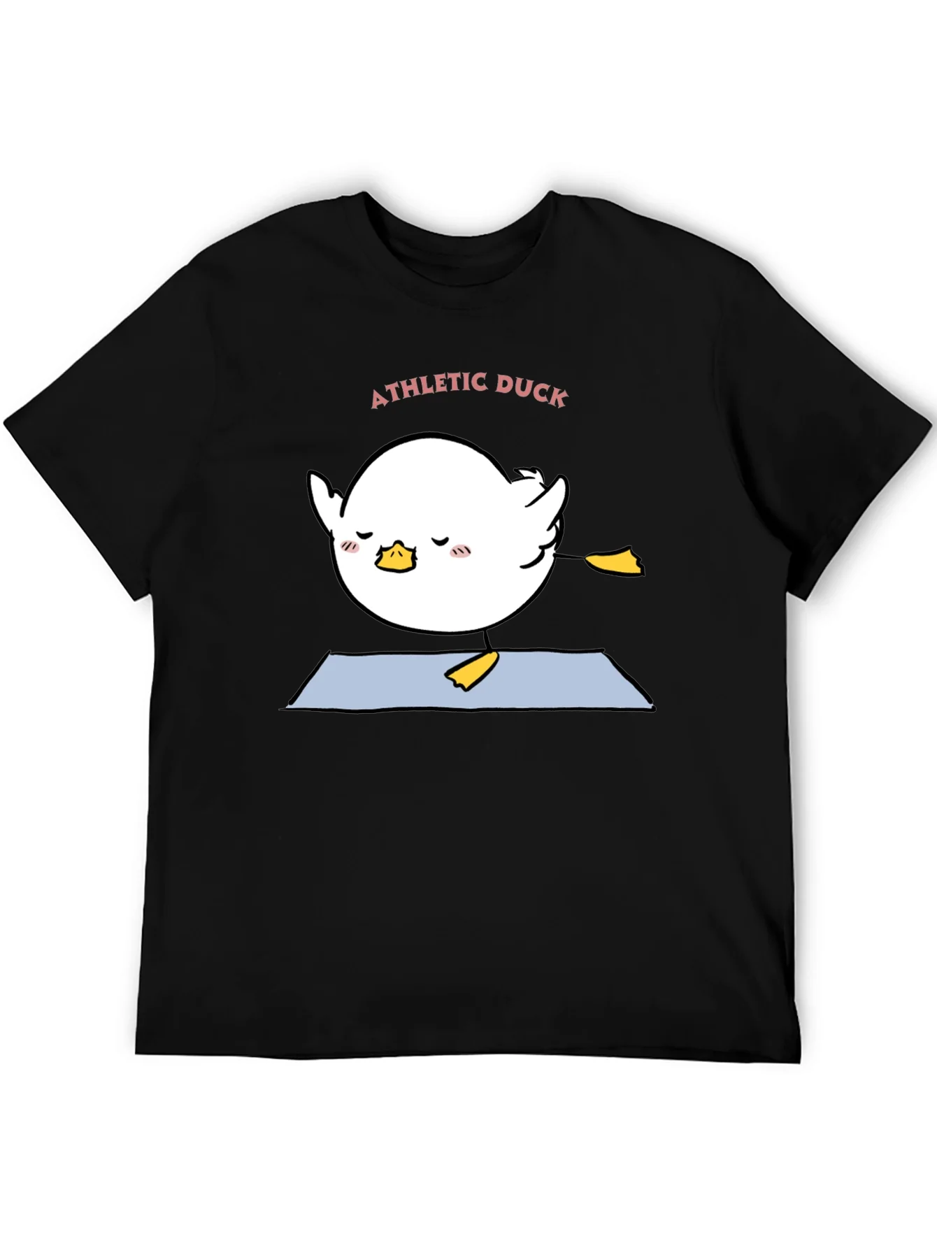 Athletic Duck Yoga T-Shirt - Black