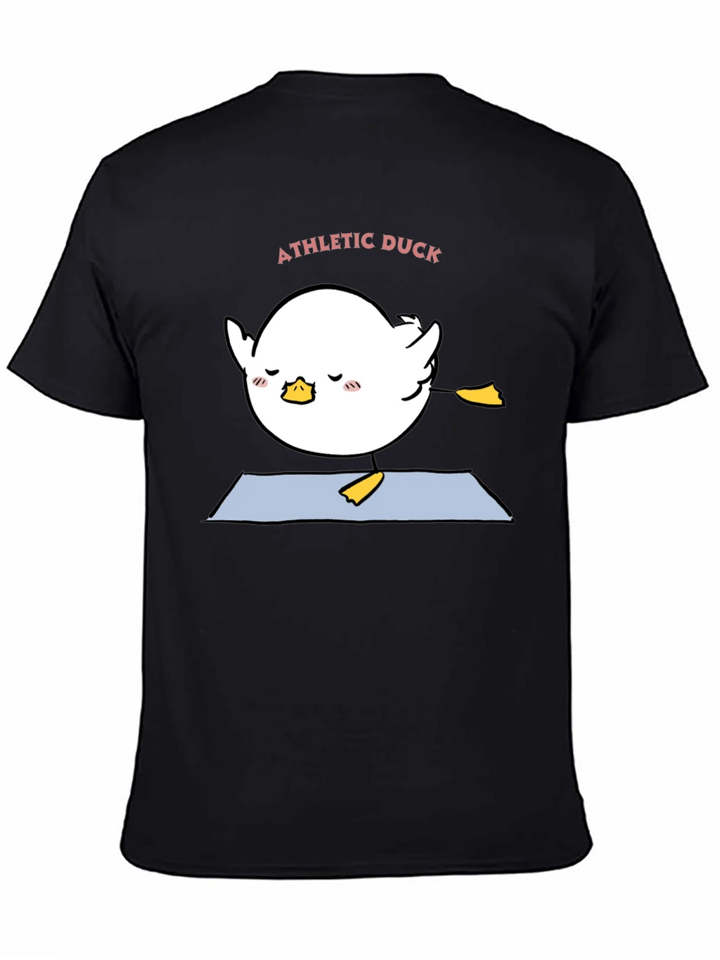 Athletic Duck Yoga T-Shirt - Black
