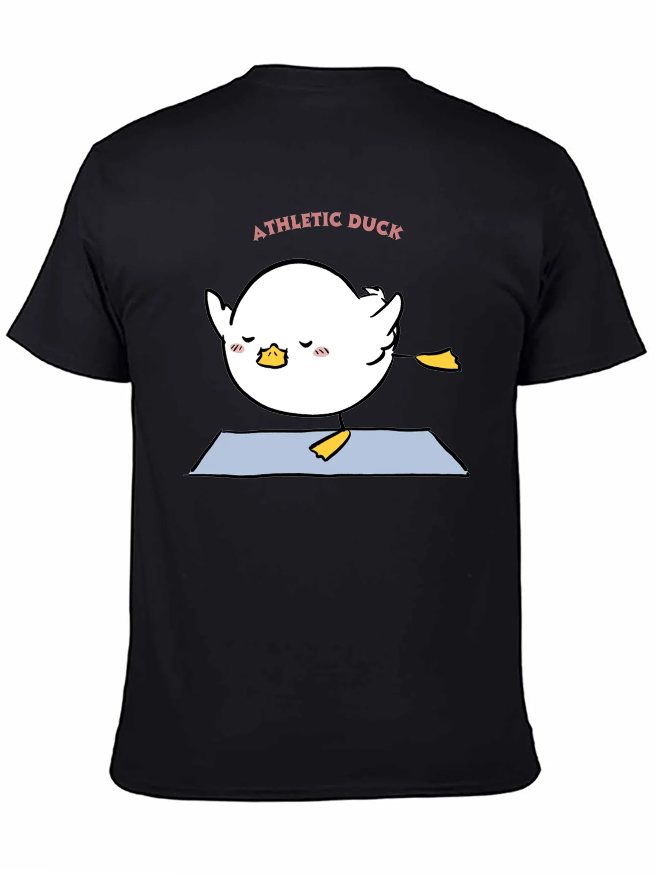 Athletic Duck Yoga T-Shirt - Black
