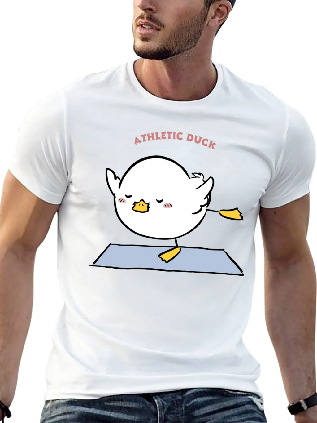 Athletic Duck Yoga T-Shirt - Black