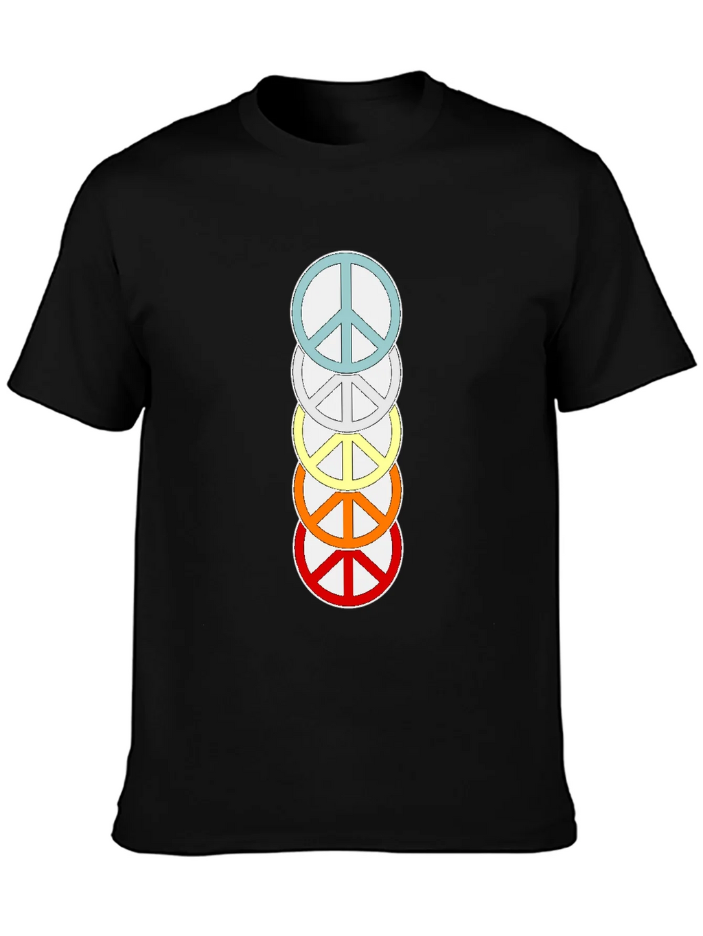Rainbow Peace Sign T-Shirt - Stylish & Trendy