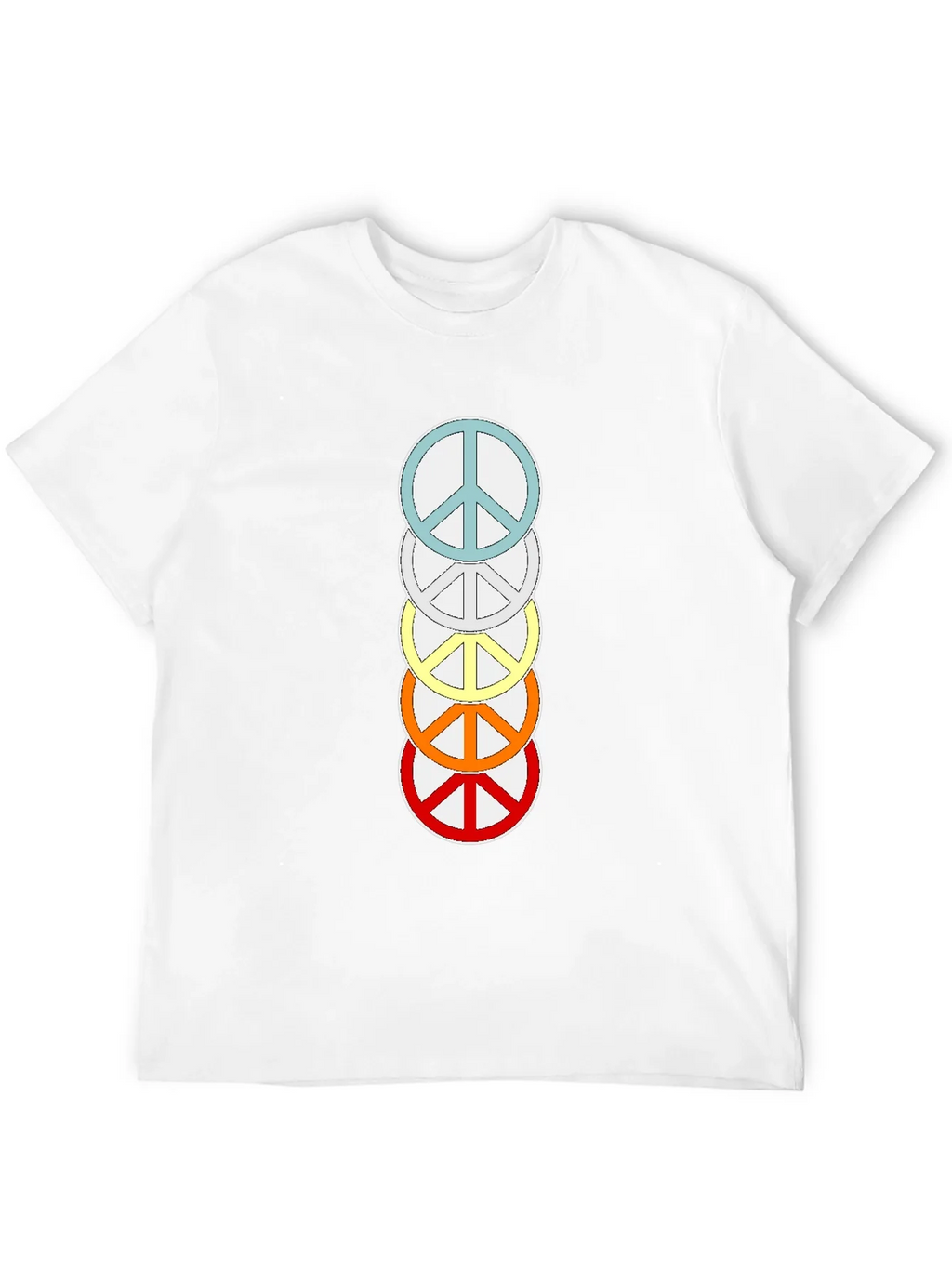 Rainbow Peace Sign T-Shirt - Stylish & Trendy