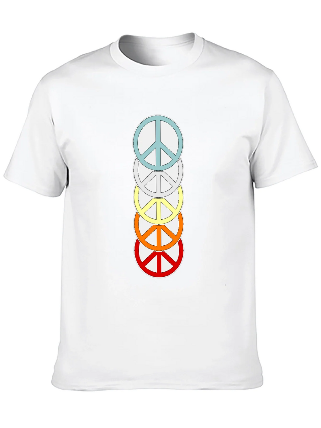 Rainbow Peace Sign T-Shirt - Stylish & Trendy