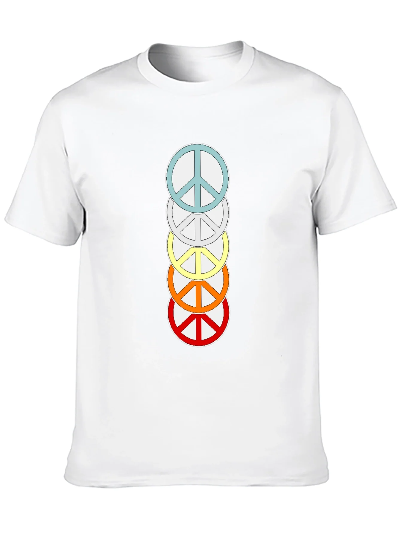 Rainbow Peace Sign T-Shirt - Stylish & Trendy