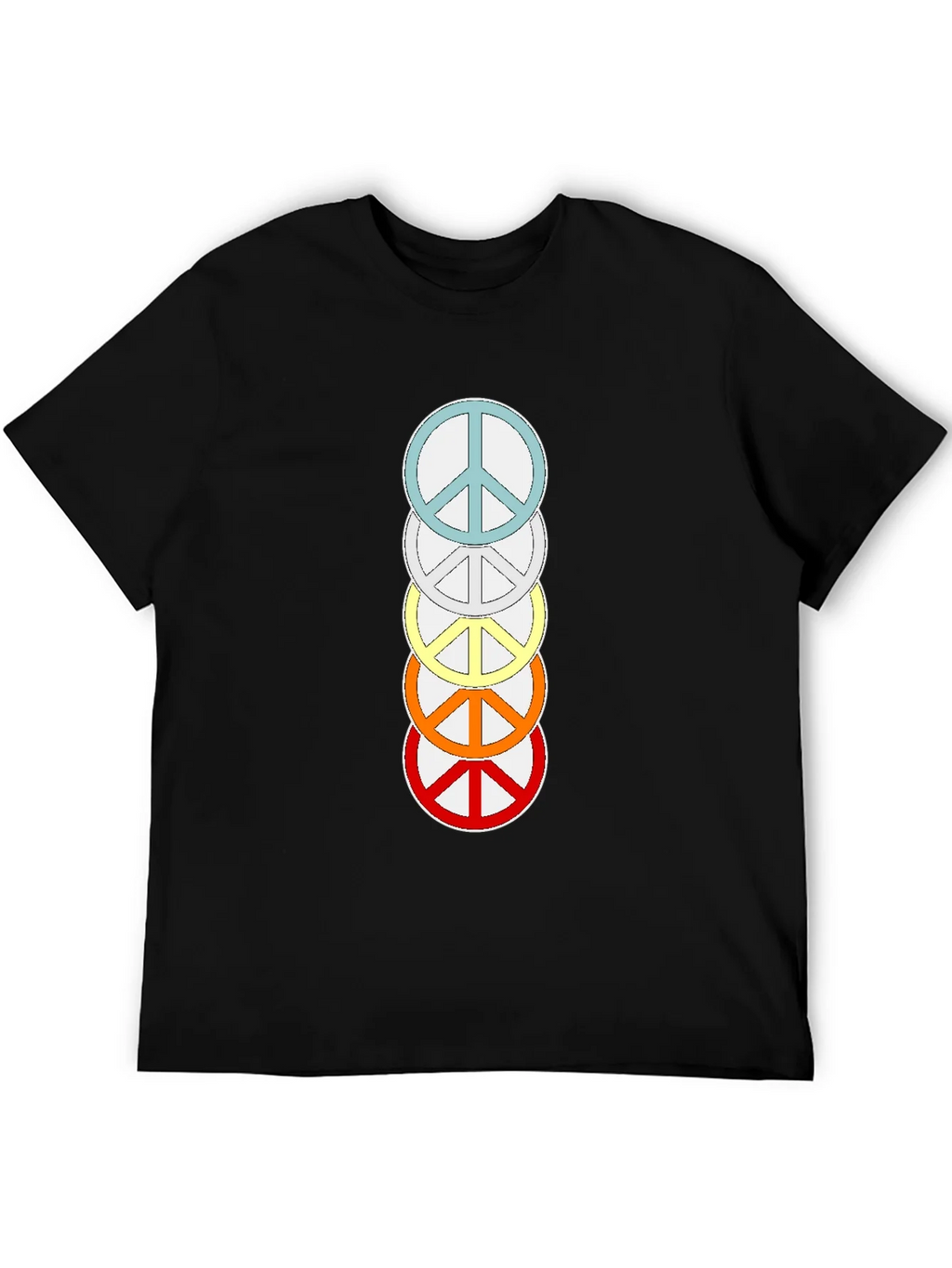Rainbow Peace Sign T-Shirt - Stylish & Trendy