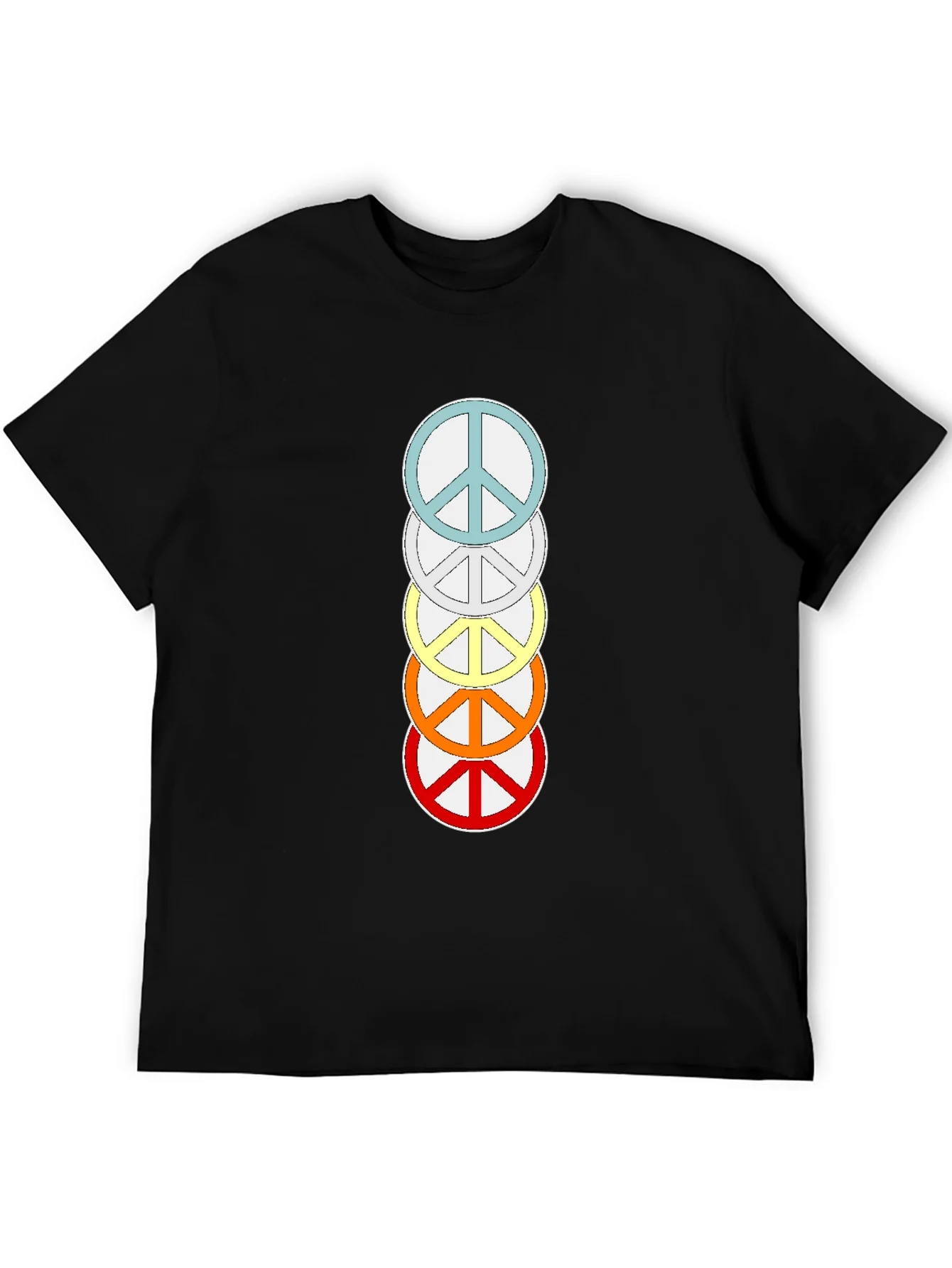 Rainbow Peace Sign T-Shirt - Stylish & Trendy
