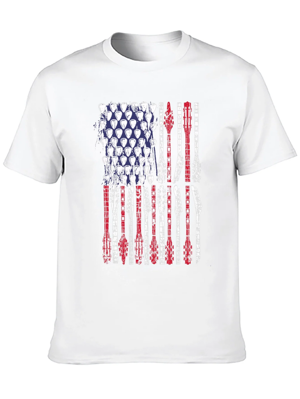 American Flag Guitar T-Shirt