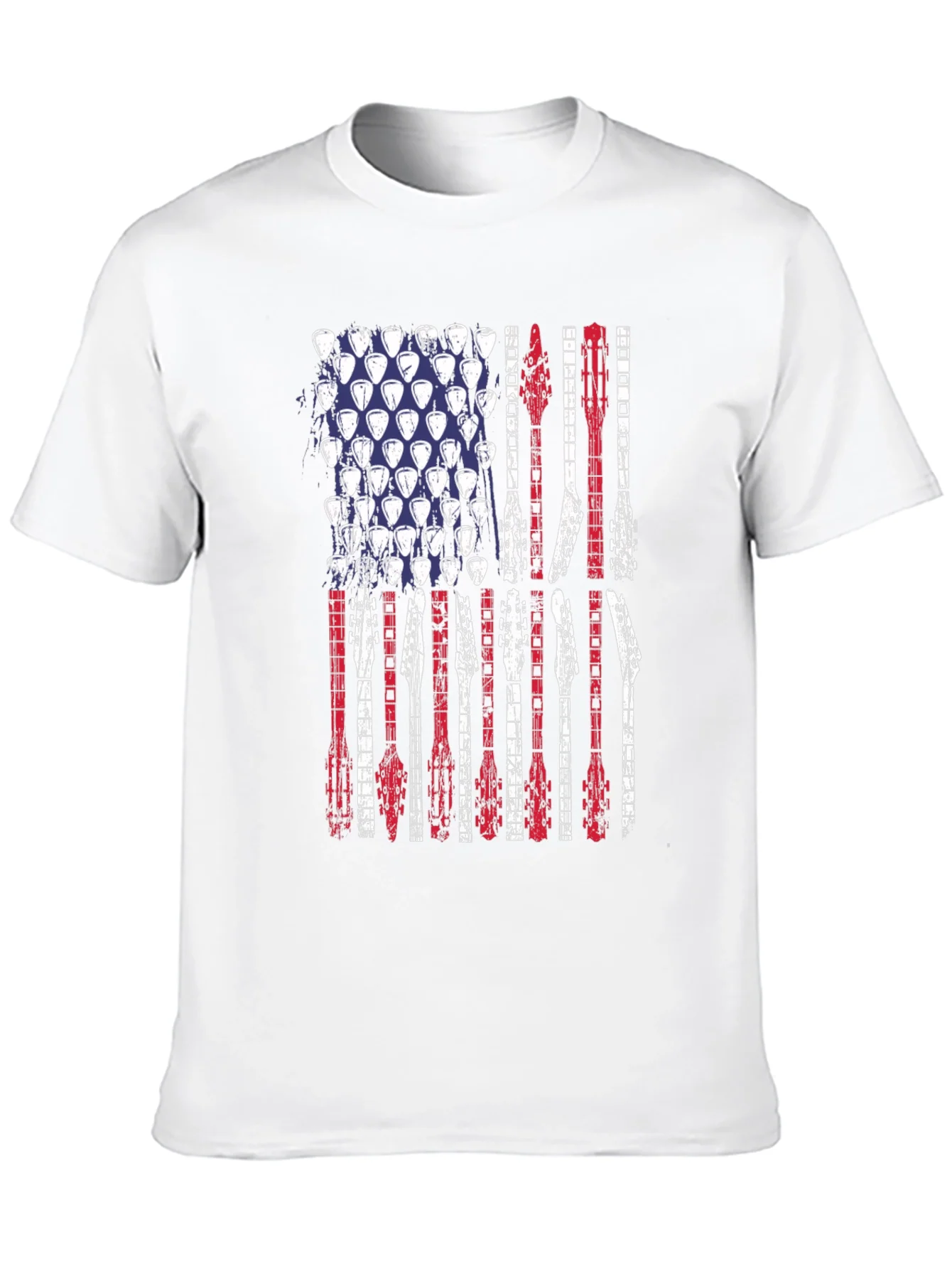 American Flag Guitar T-Shirt