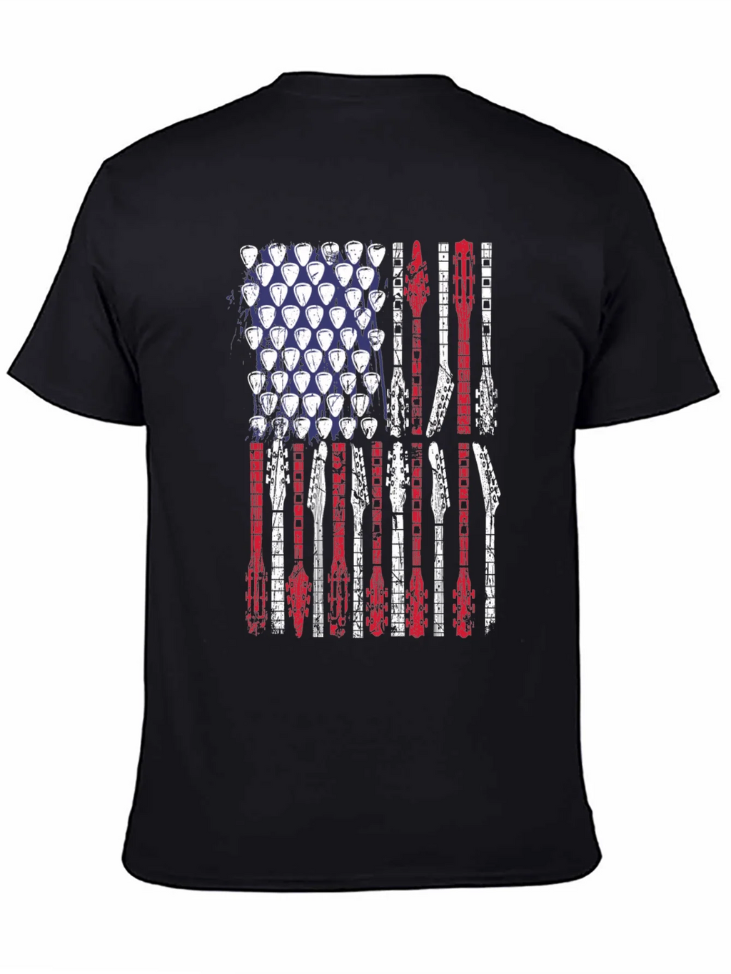 American Flag Guitar T-Shirt