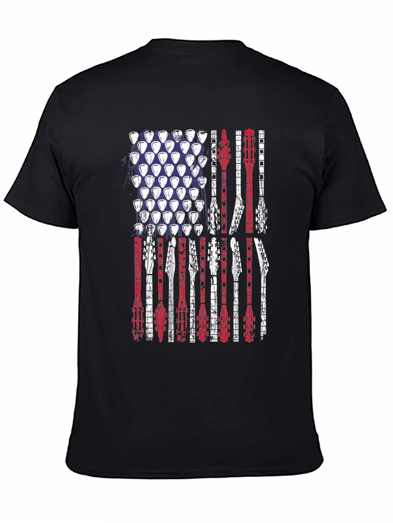 American Flag Guitar T-Shirt