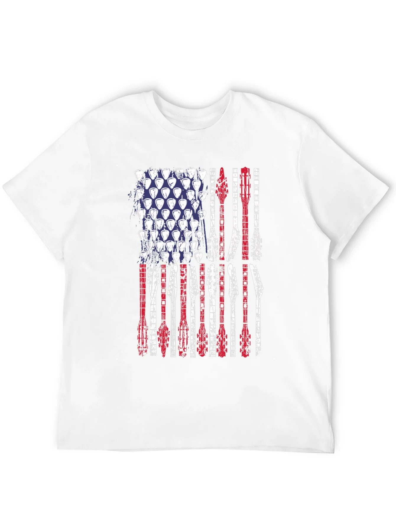American Flag Guitar T-Shirt