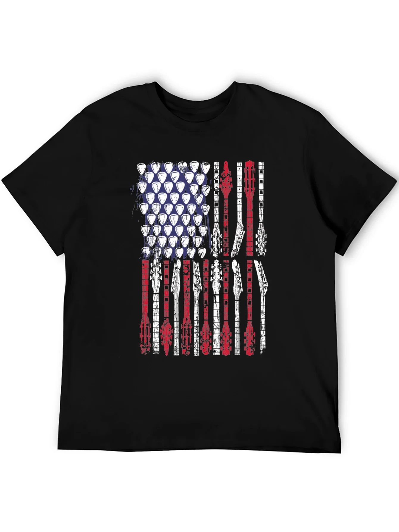 American Flag Guitar T-Shirt