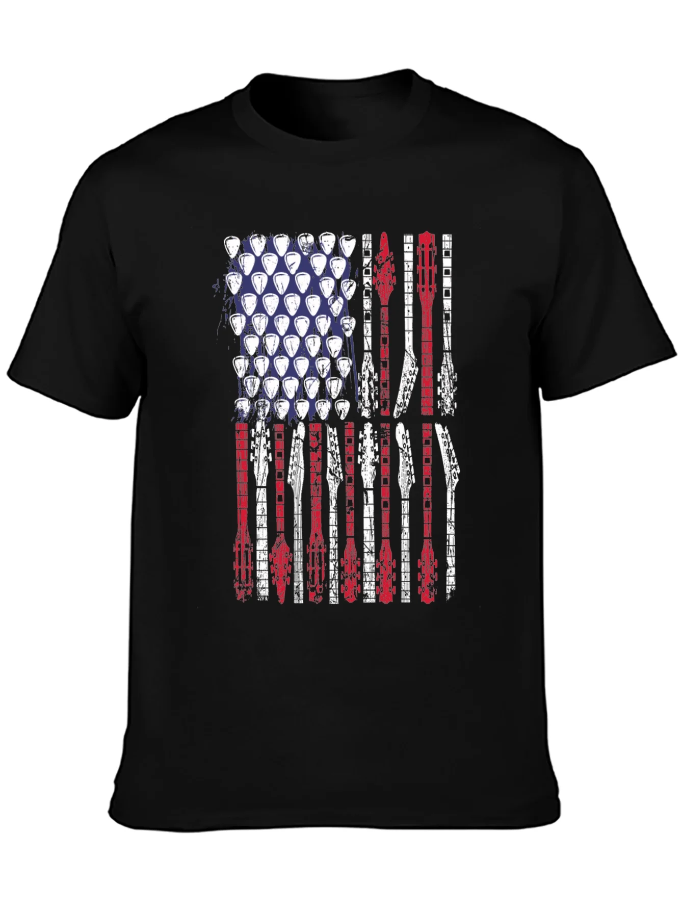American Flag Guitar T-Shirt