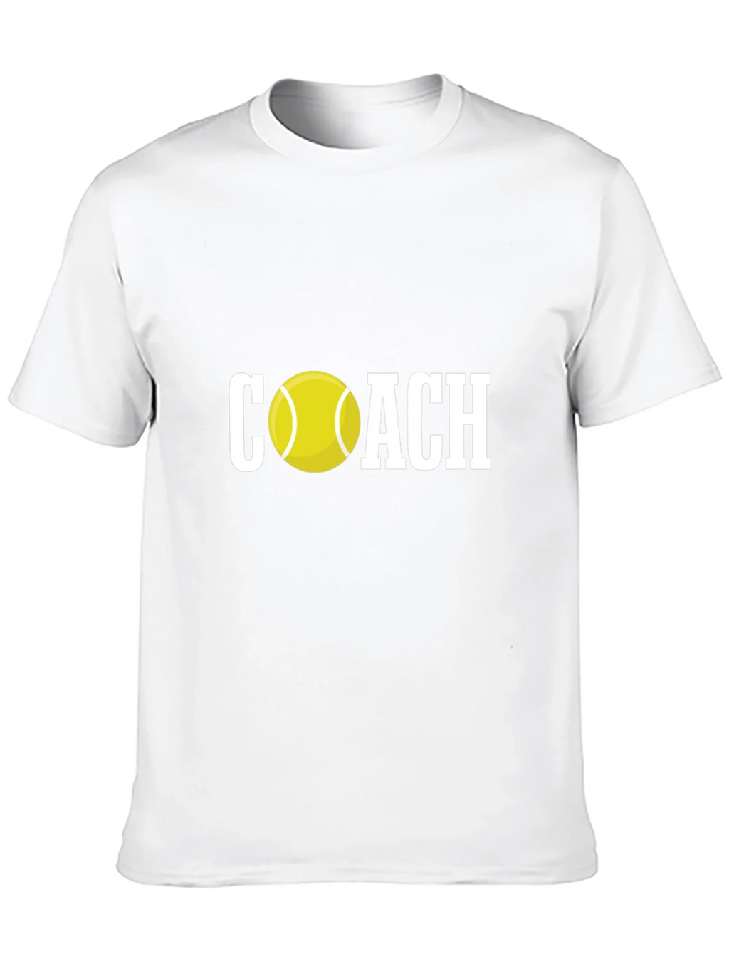 Tennis Coach Graphic Tee - Black Cotton T-Shirt